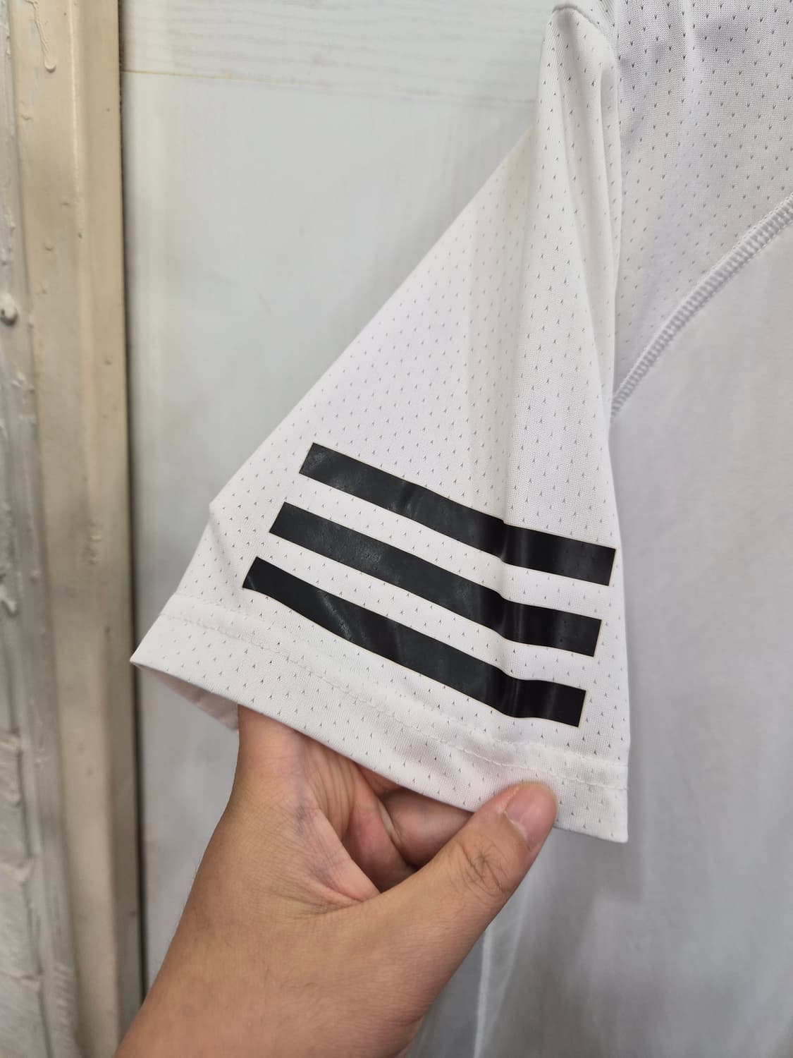 L,100 )) adidas 아디다스 화이트 & 블랙 반팔티셔츠!~ 상품이미지4