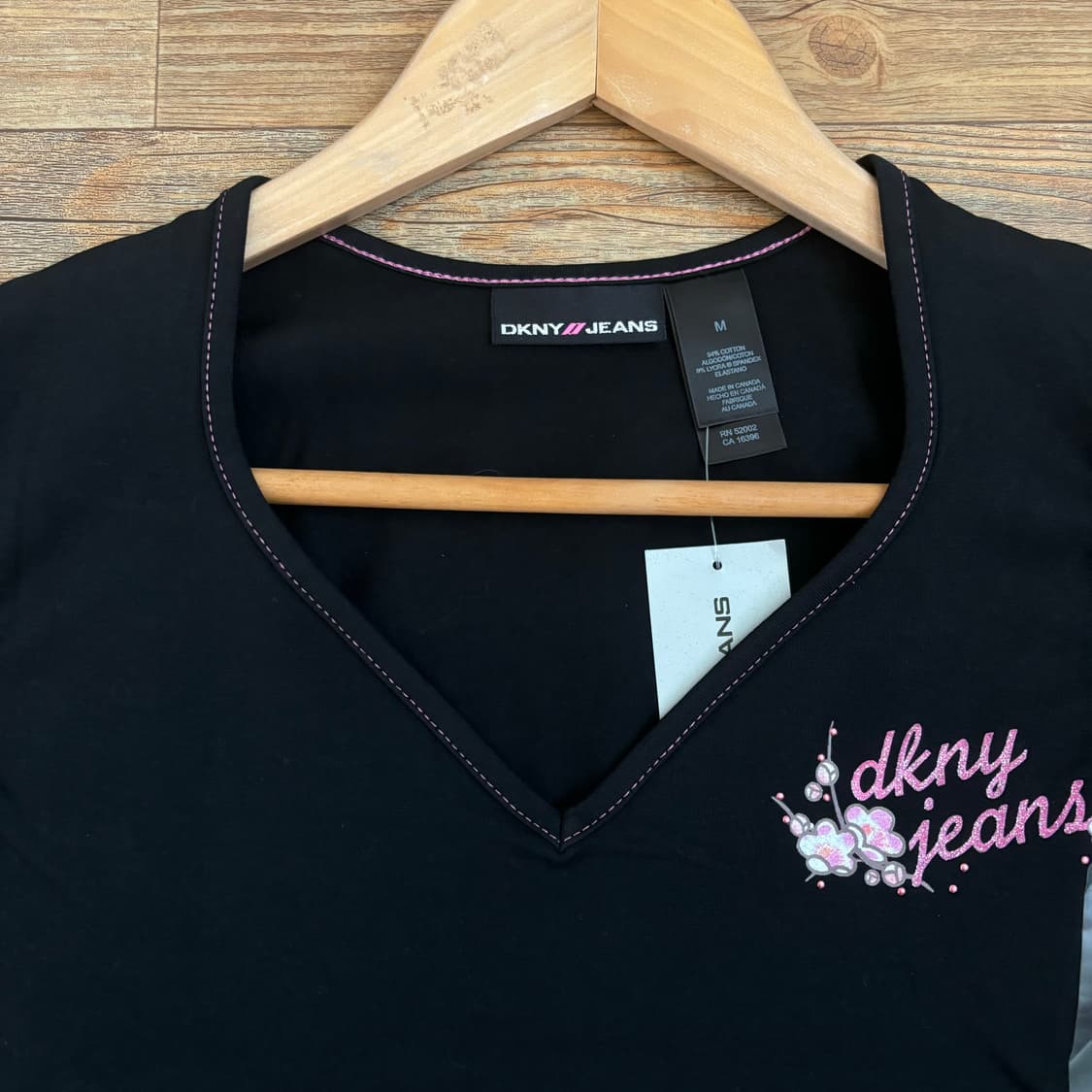 DKNY 티셔츠 민소매 M 55 새제품 블랙 라이크라  상품이미지2