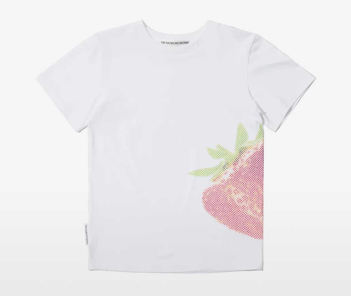 더뮤지엄비지터 strawberry tshirt 딸기 반팔 교환 상품이미지1