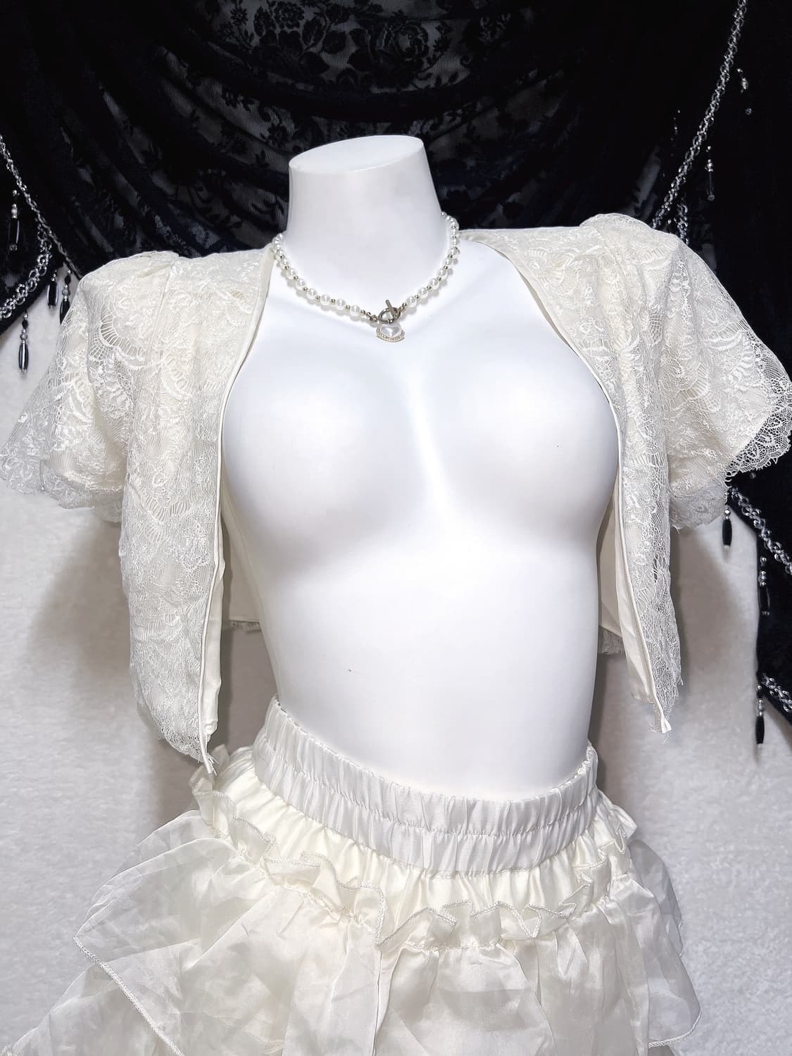 로맨틱갸루 로걀 레이스 볼레로 가디건 엔틱 오리엔탈 리버시블 핀터 페어리 상품이미지4