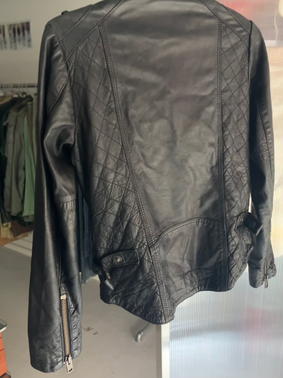 바이커 레더자켓  상품이미지5
