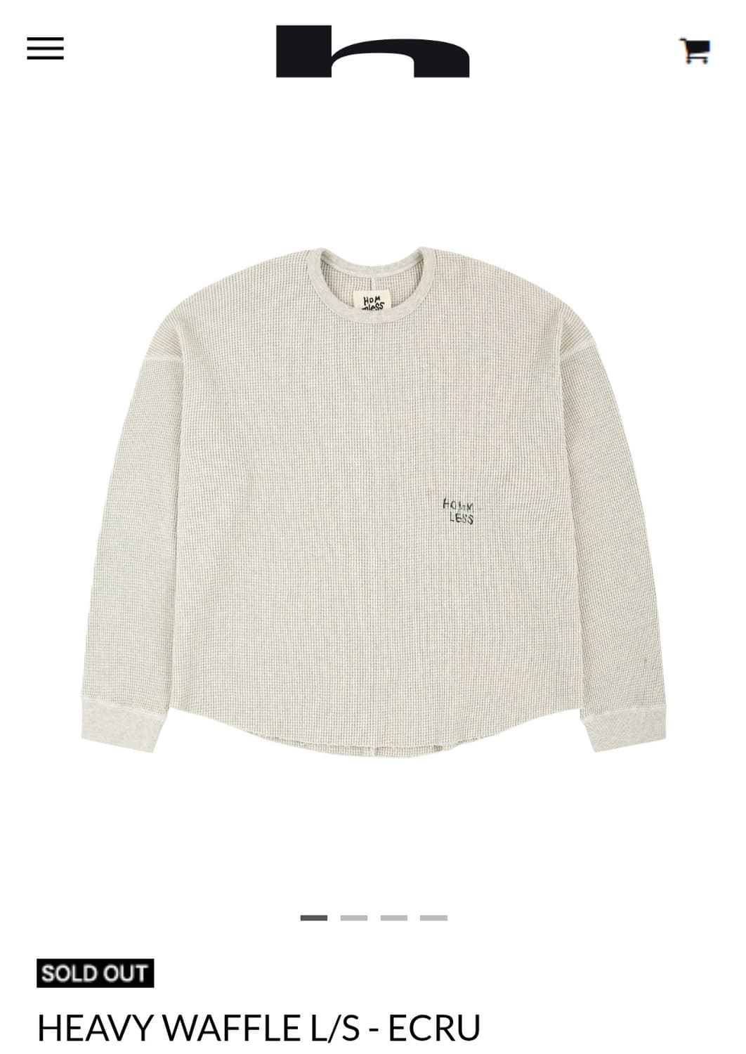 hommless 헤비와플 무지 상품이미지1