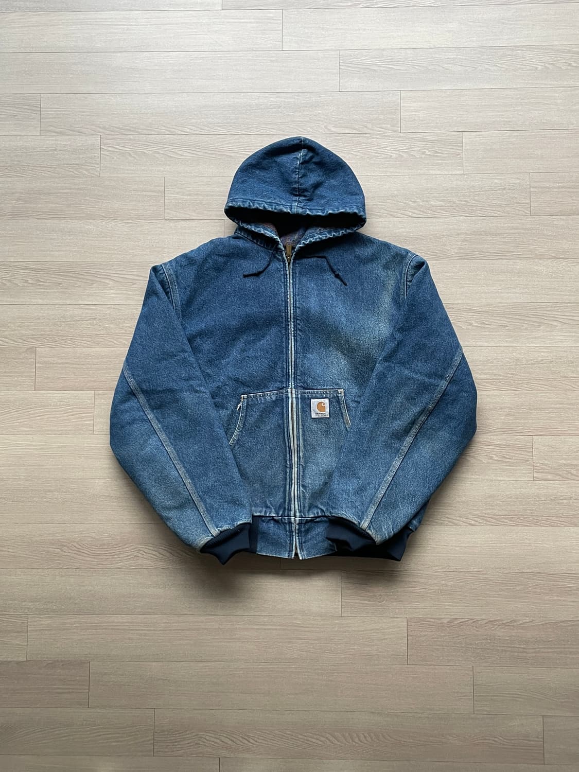 90s 칼하트 아즈텍 액티브 JB848 데님 자켓 carhartt 상품이미지1