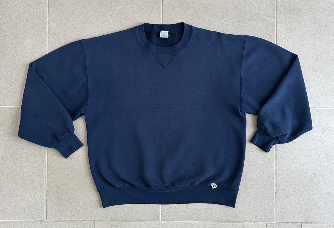 90s 빈티지 러셀 스웻셔츠 네이비 L USA 상품이미지1