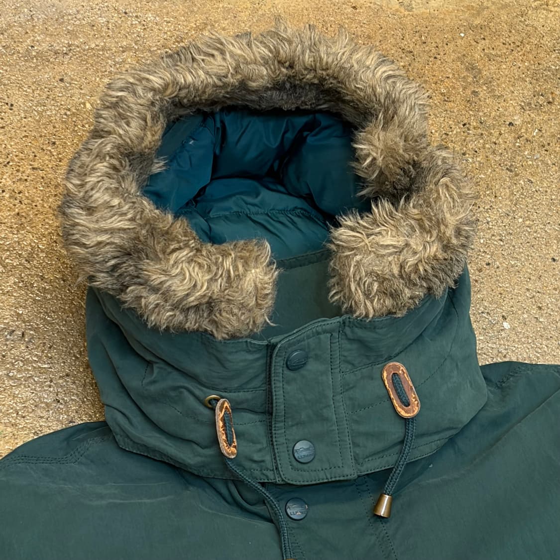 레어 90s USA 빈티지 엘엘빈 구스다운 파카 오리털패딩 범버 상품이미지4