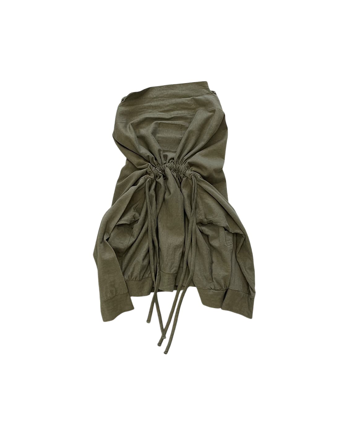 와이즈 백 포인티드 숄 코튼 가디건 상품이미지6