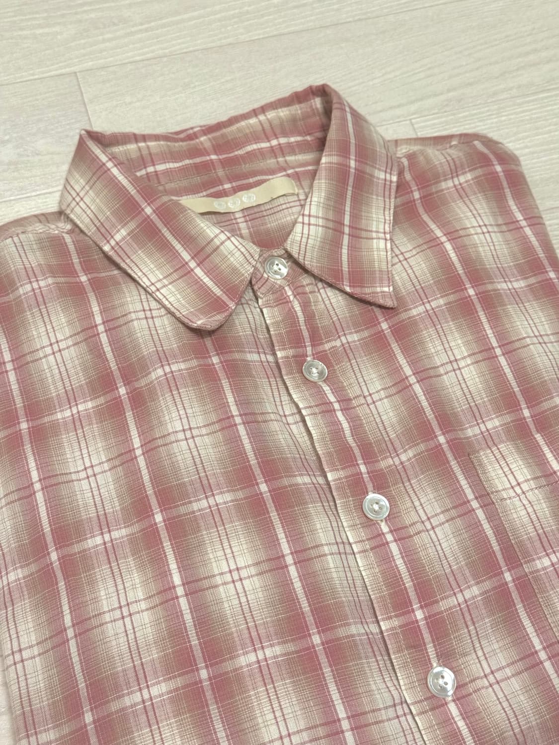 999휴머니티 EASY CHECK SHIRTS (PINK) 2 상품이미지2
