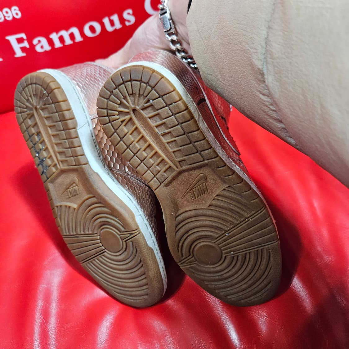 나이키(Nike) 프리미엄 덩크 스카이 하이 골드 웨지 스니커즈 상품이미지9