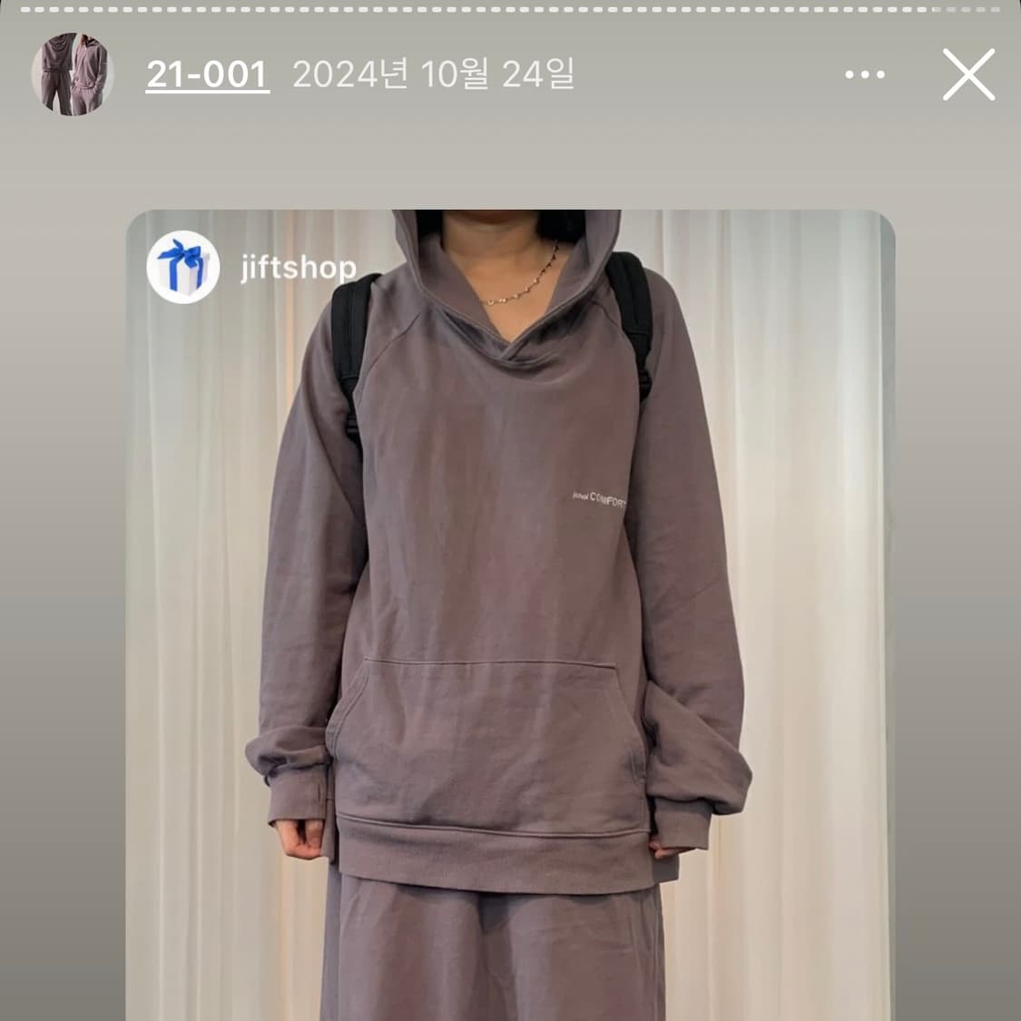 jichoiCOMFORT 지초이 컴포트 hoodie 후드티 상품이미지3