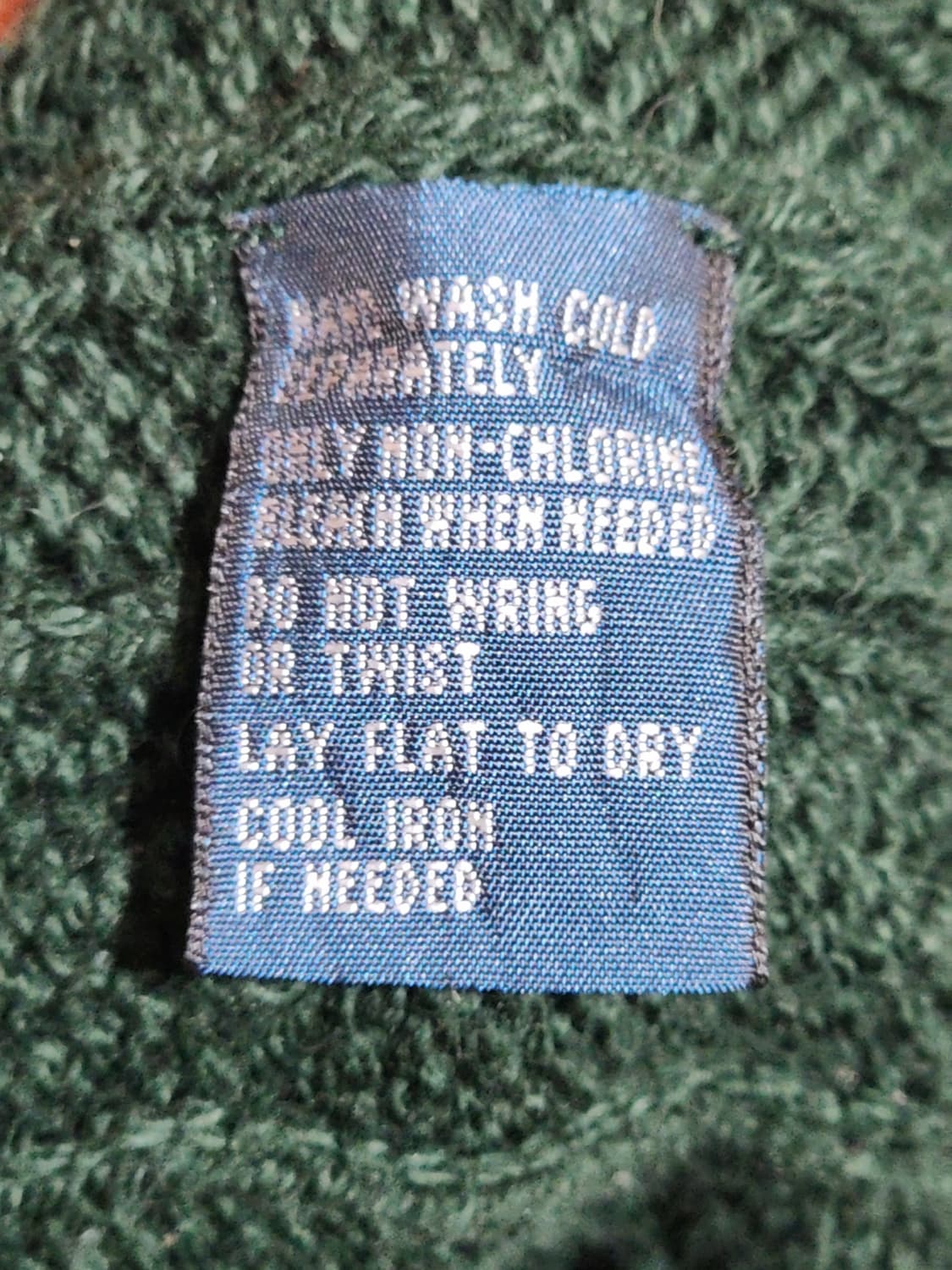 (L) 랄프로렌 폴로 꽈배기 니트조끼 녹색 케이블 베스트 피마코튼  상품이미지5