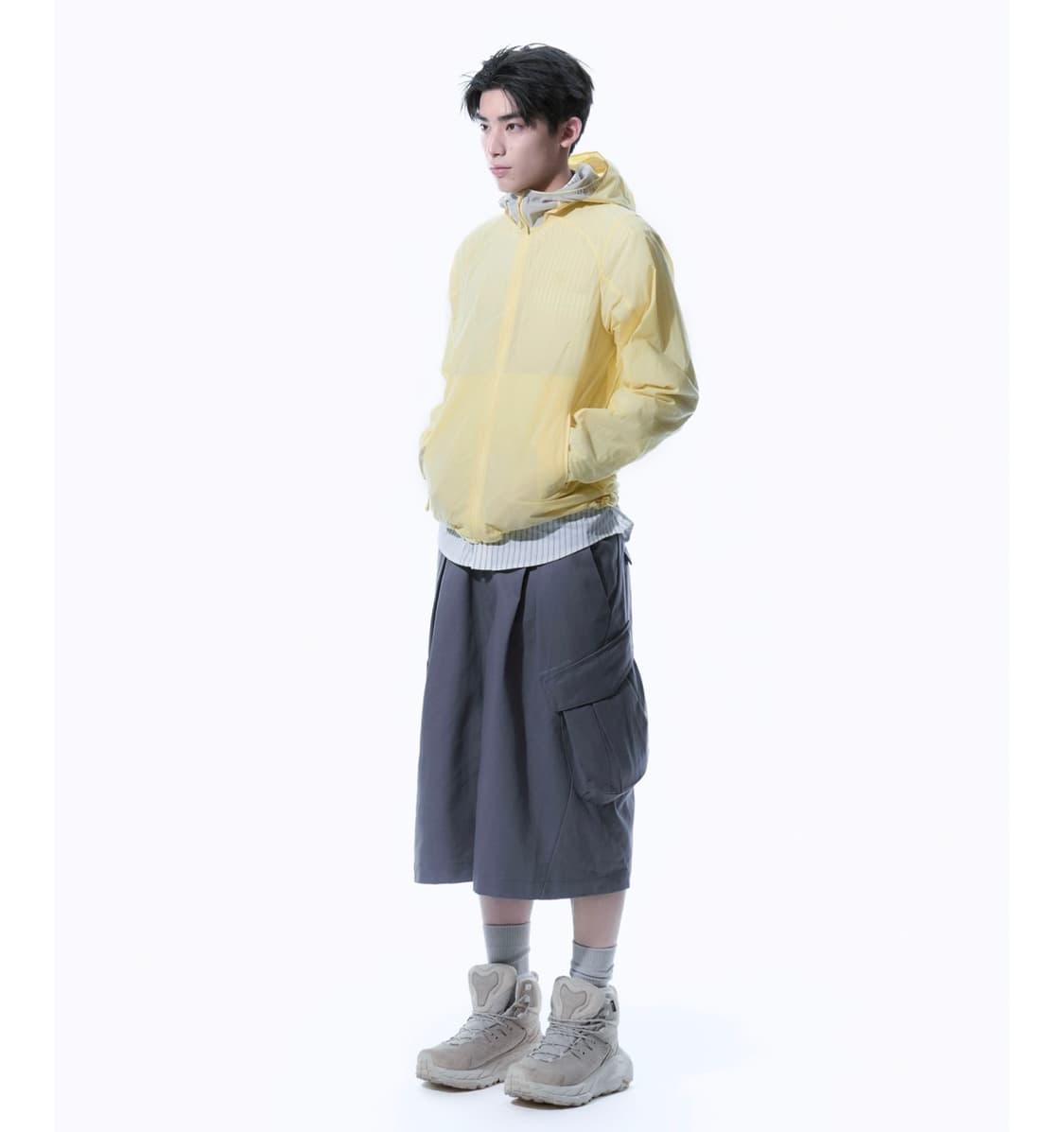 산산기어 스트링 후드 자켓 레몬 상품이미지2