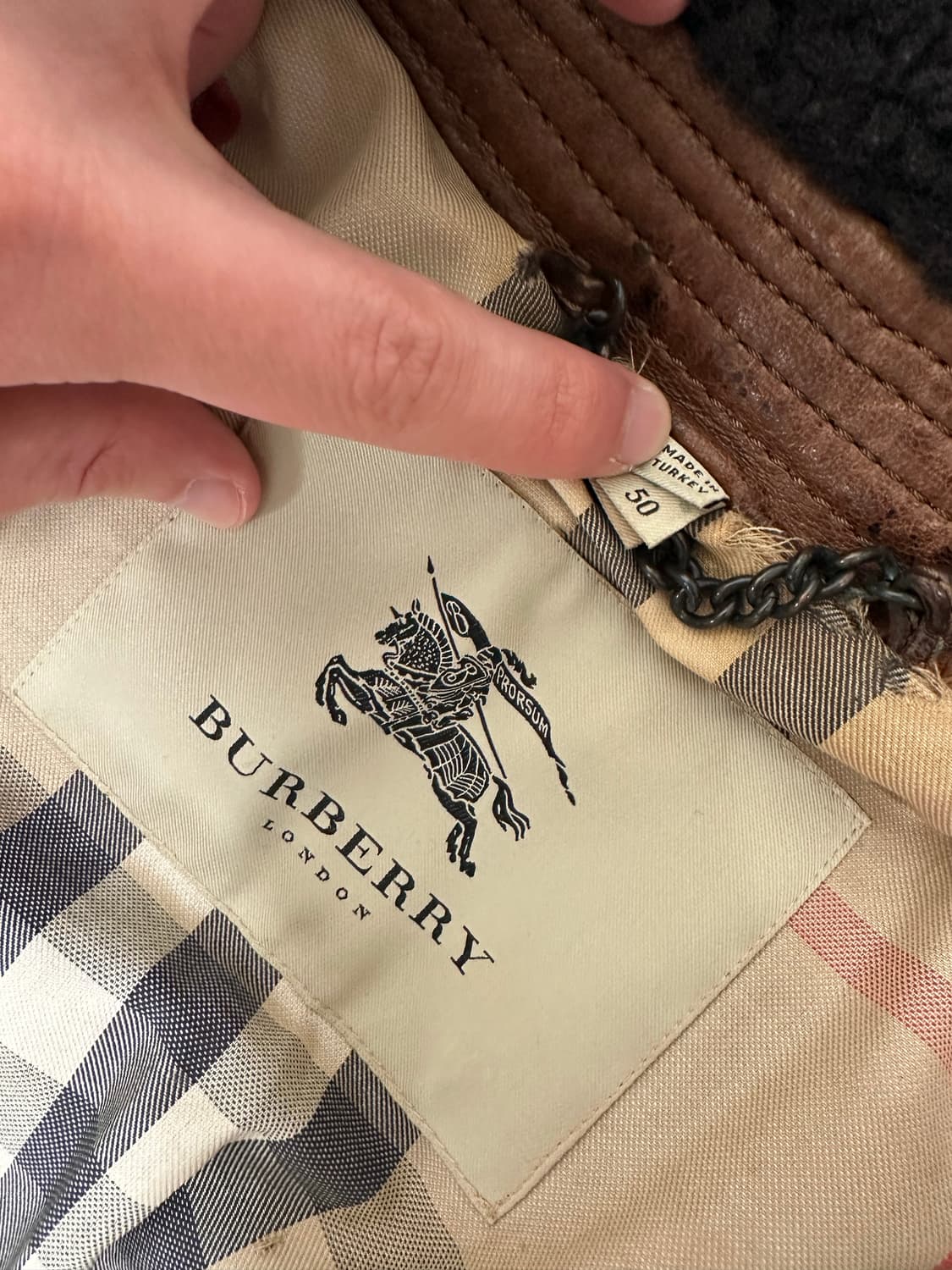 버버리 봄버 가죽 자켓 상품이미지3