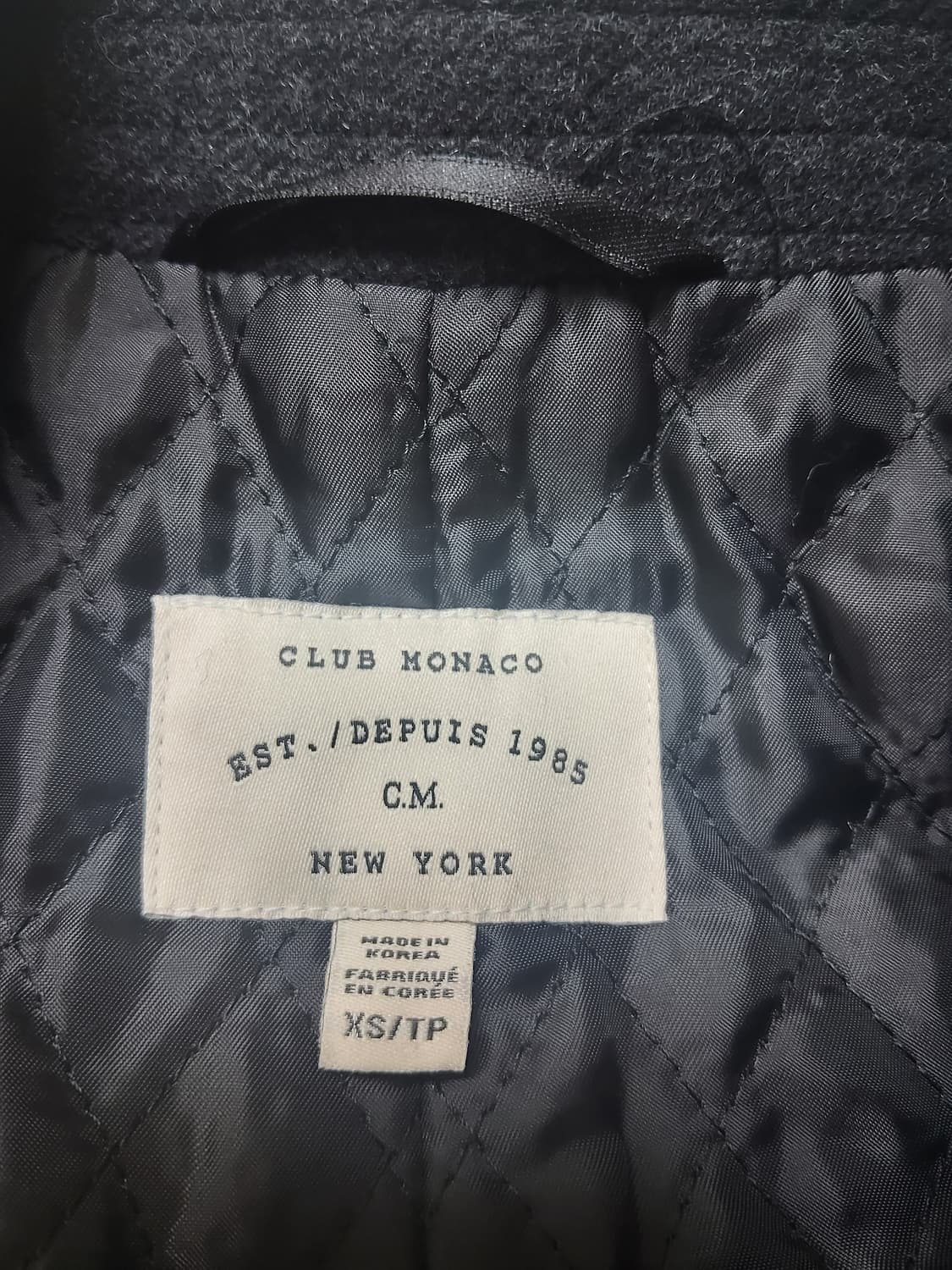 CLUB MONACO 클럽 모나코 빈티지 캐시미어 모직 코트 상품이미지3