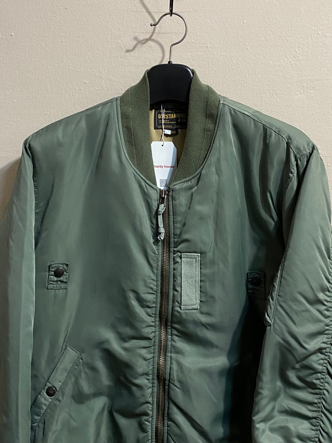 아웃스탠딩 앤 코 그린 MA-1 써마라이트 패딩 자켓 상품이미지3