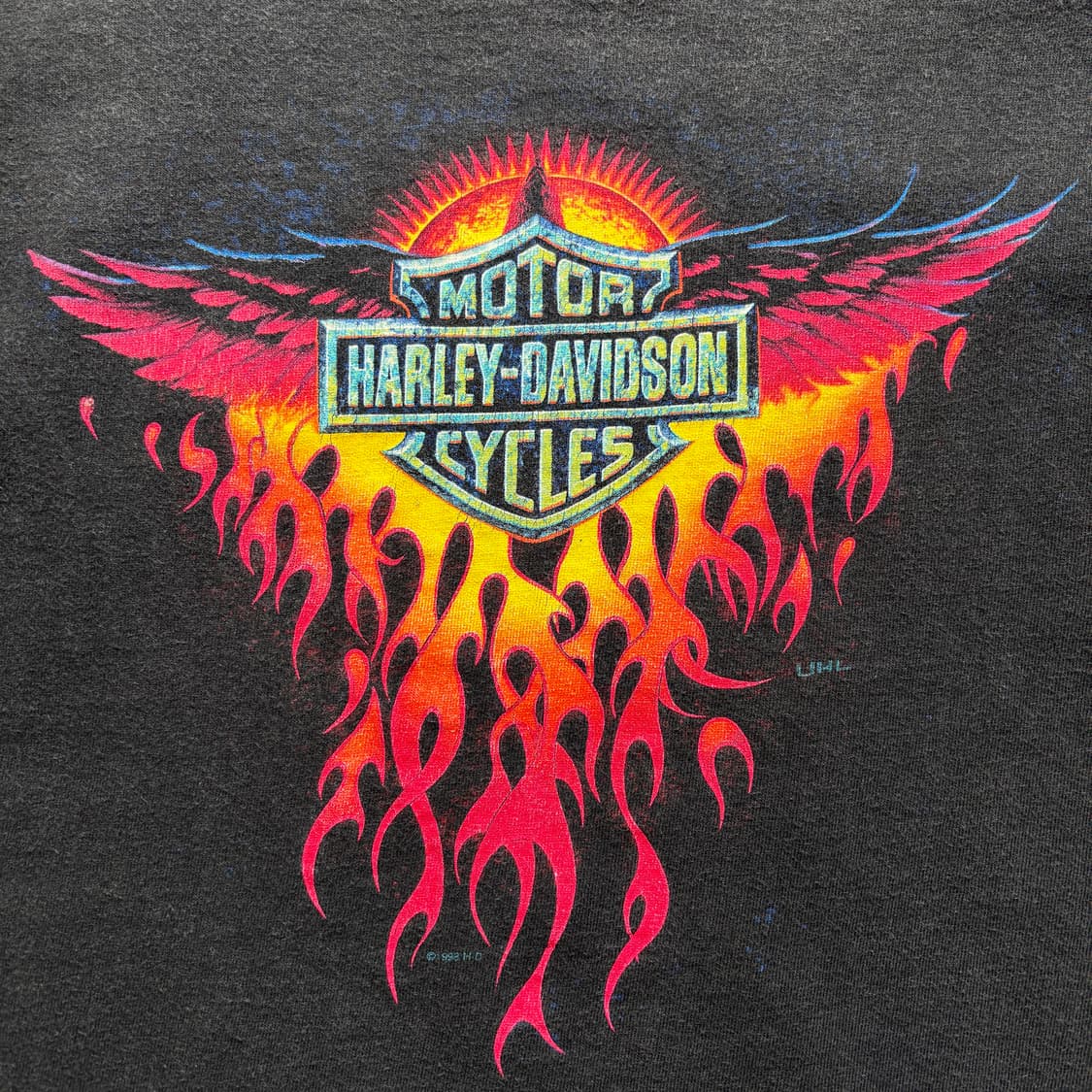 90s 빈티지 할리데이비슨 플레임 롱슬리브 티셔츠 상품이미지3