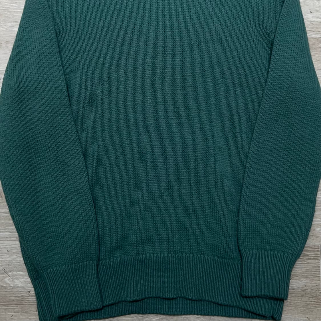 자라 루즈핏 라운드넥 니트 [딥그린] M/95 상품이미지3