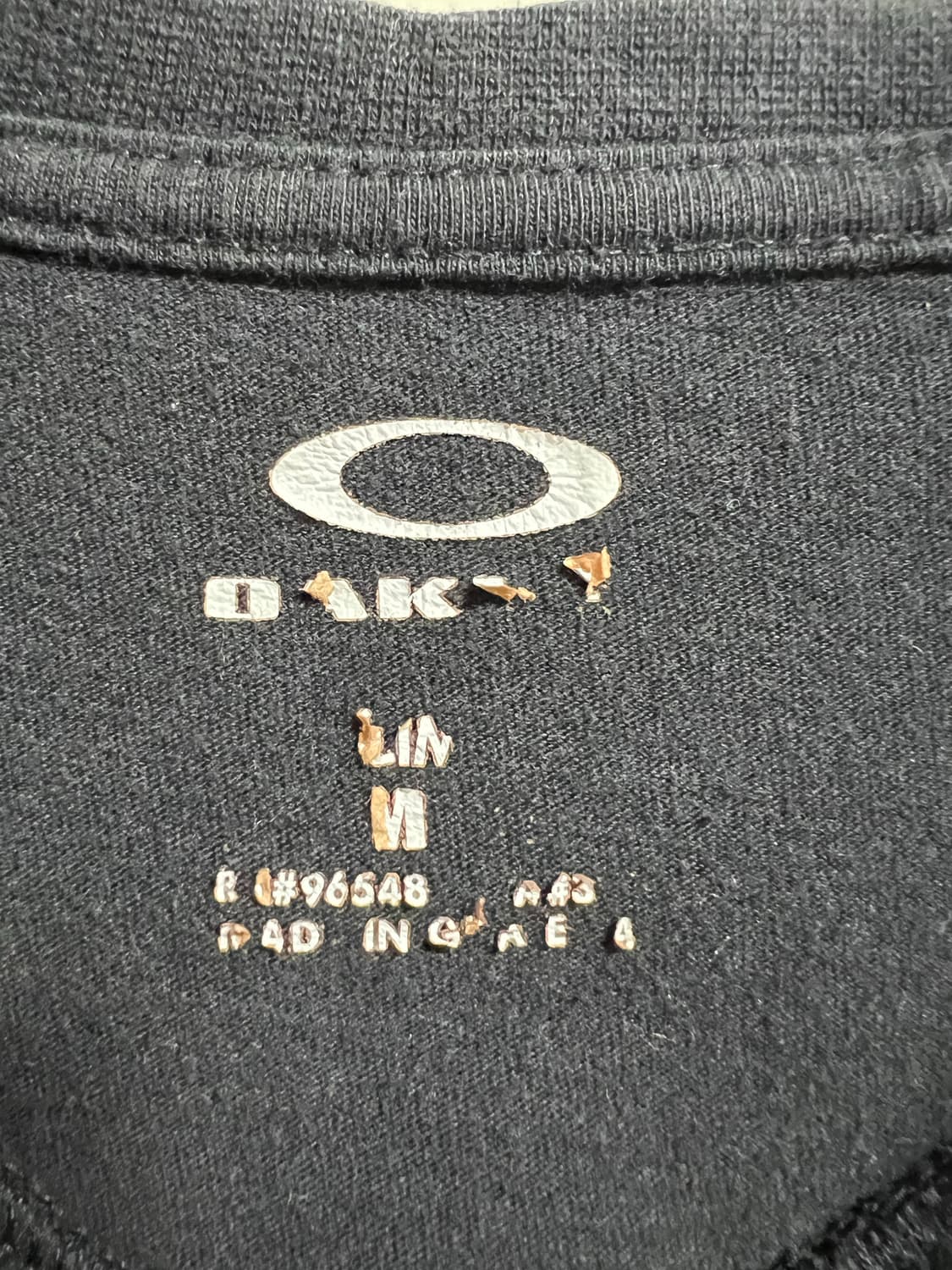 오클리 블랙 반팔 로고 티셔츠 상품이미지3