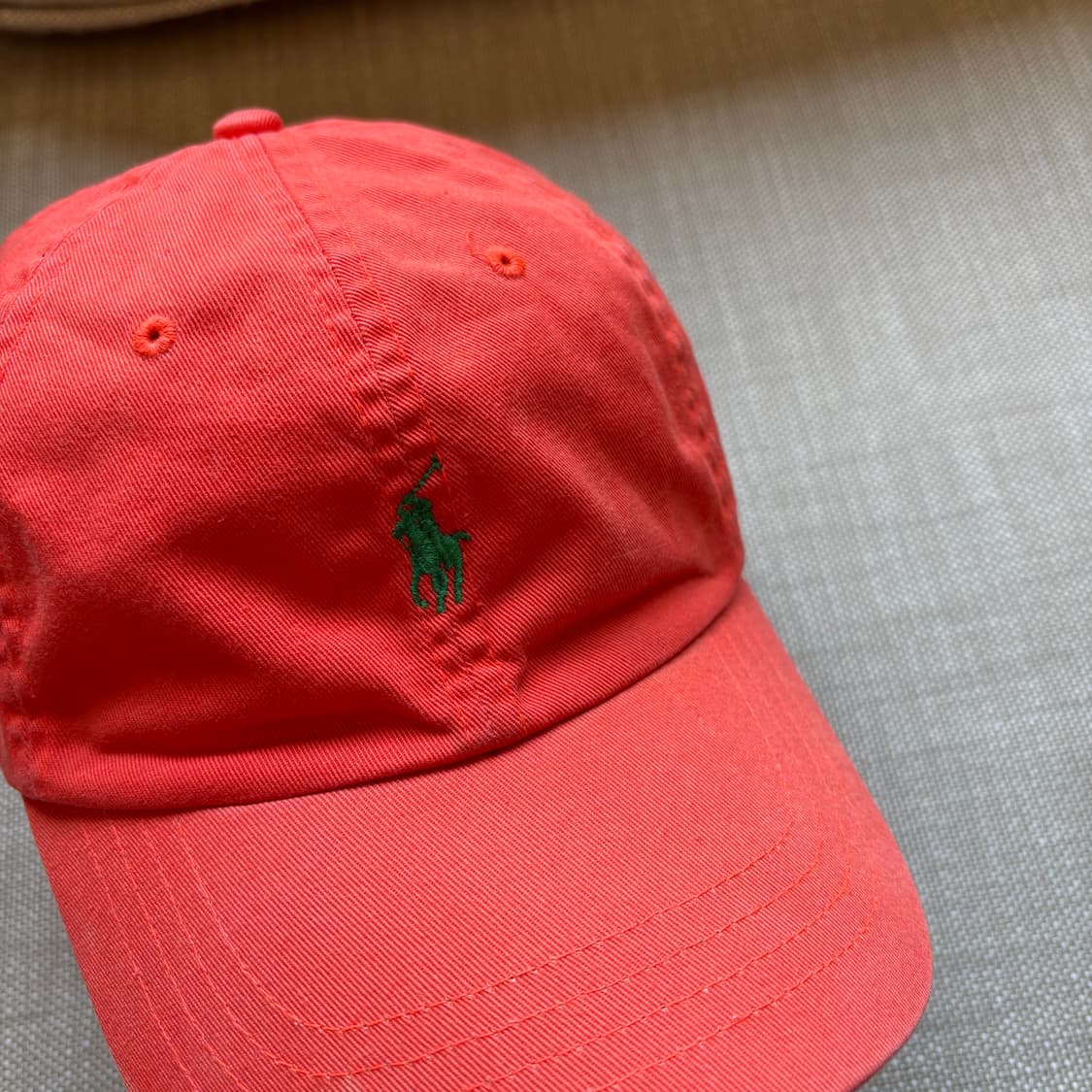 폴로 랄프로렌 볼캡 오렌지 모자 상품이미지3