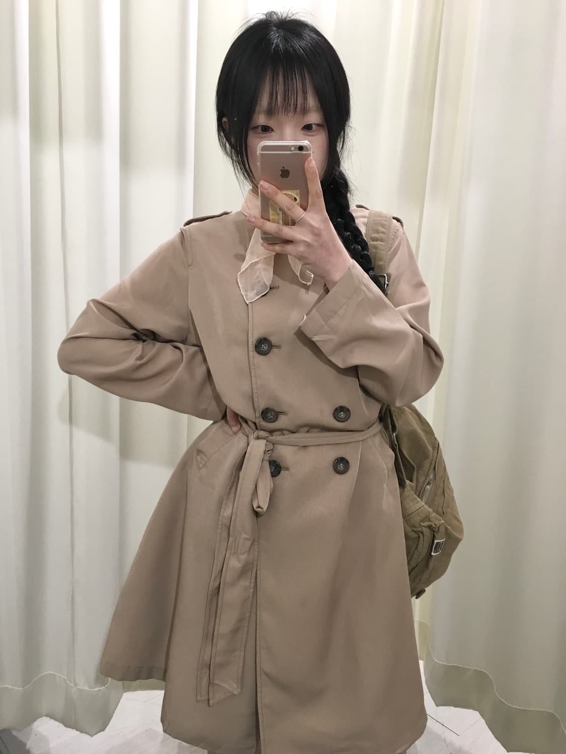 earth music trench coat 상품이미지2
