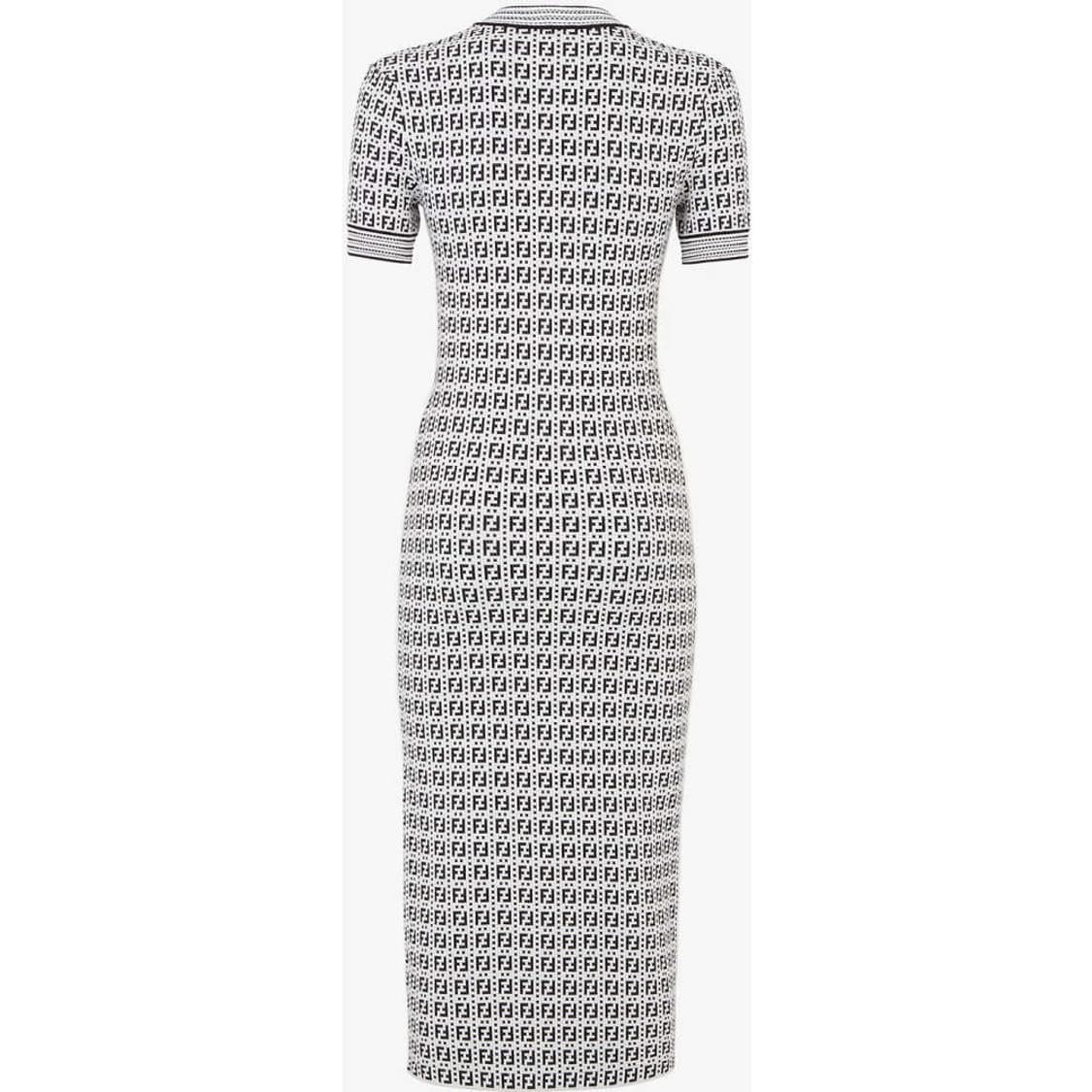 21SS 펜디 화이트 비스코스 니트 드레스 상품이미지2