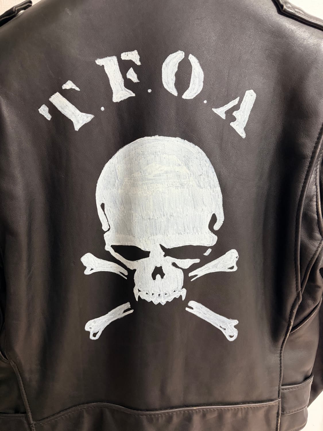 쇼트 퍼펙토 라이더 자켓 무장전선 커스텀 상품이미지3