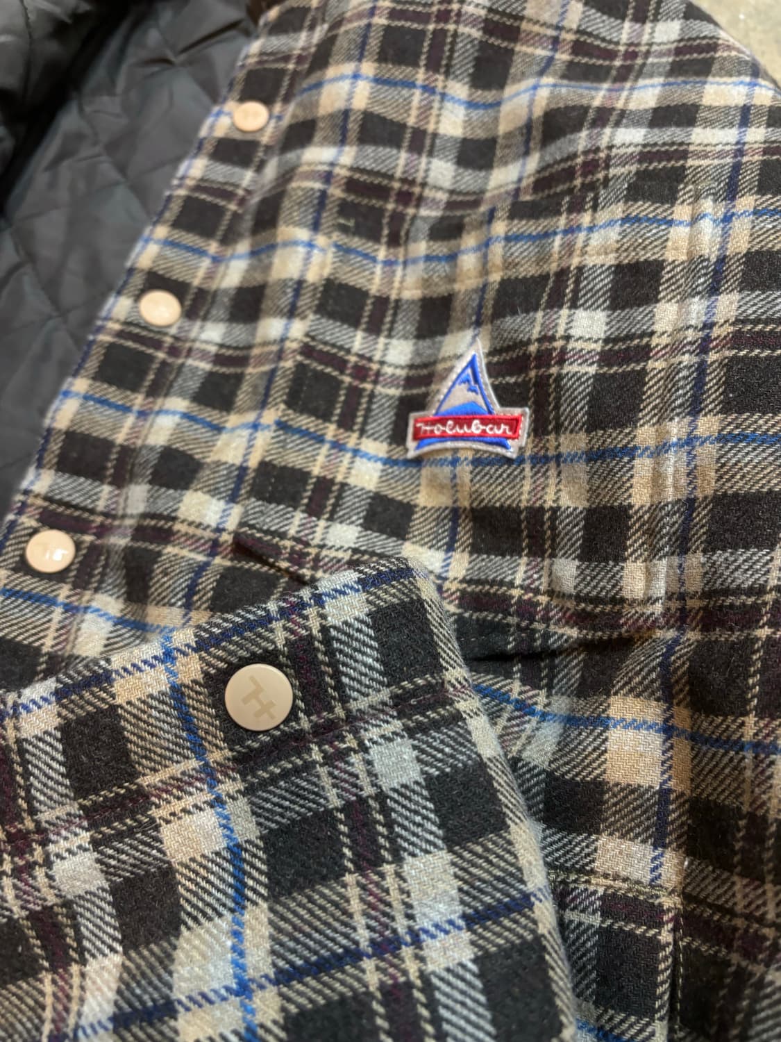 홀루바 타탄 체크 셔츠 자켓 상품이미지6