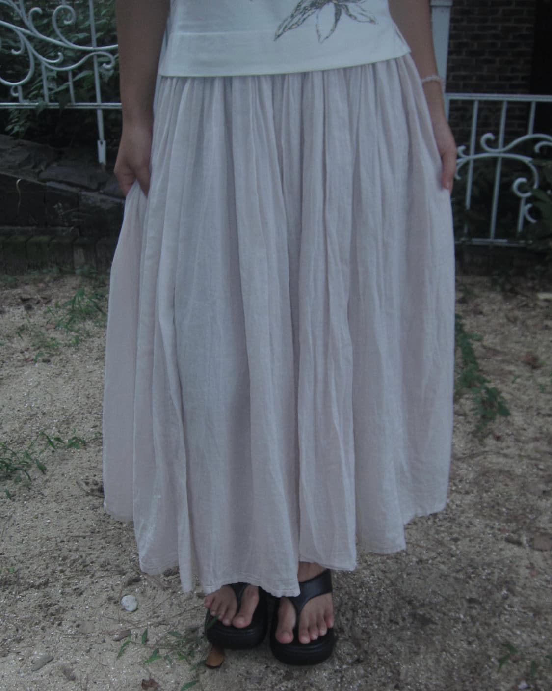 vintage Samansa Mos2 long skirt 상품이미지6