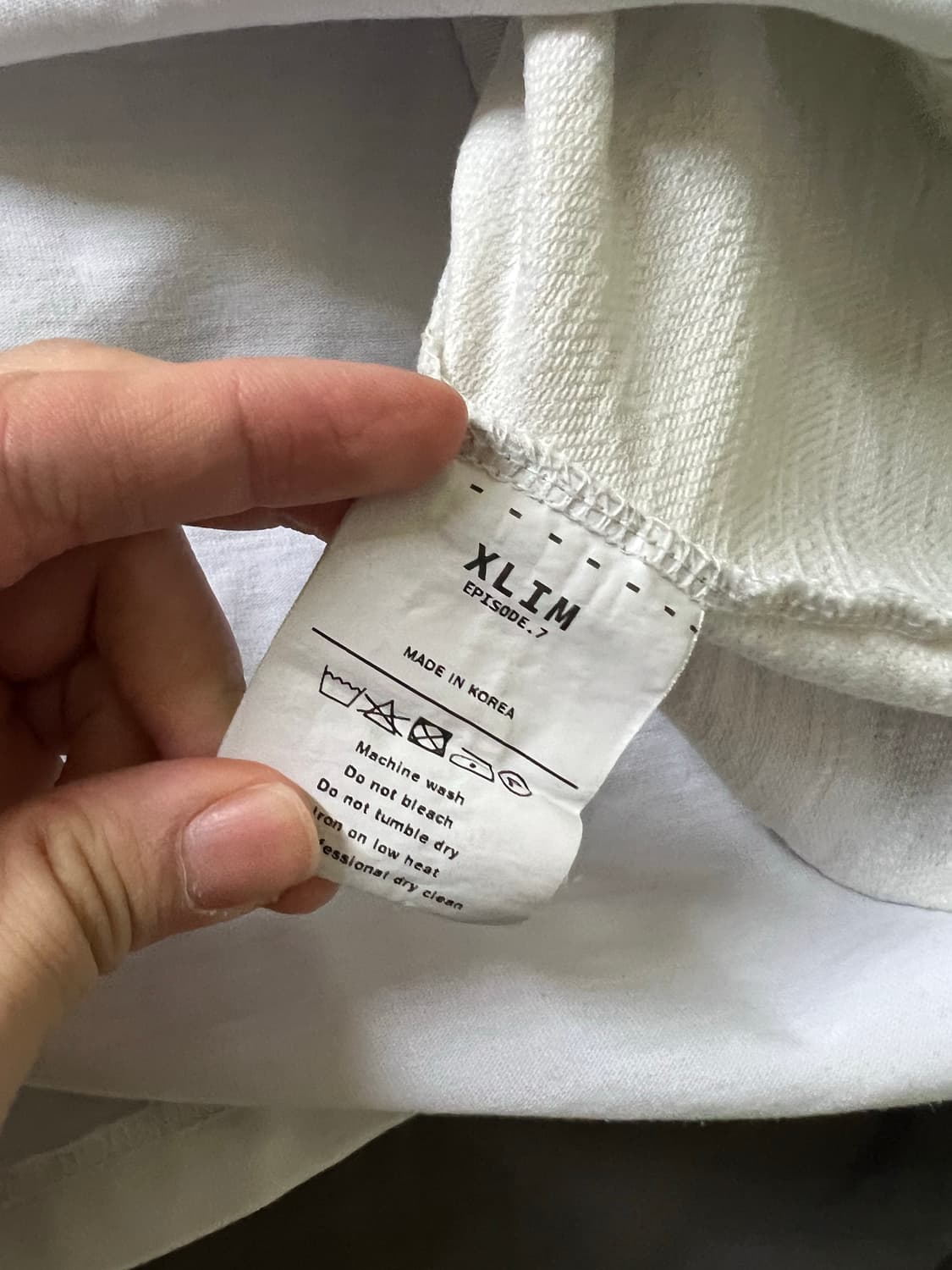 (L) 엑슬림 ep7 04 반팔 티셔츠 화이트 XLIM 상품이미지4