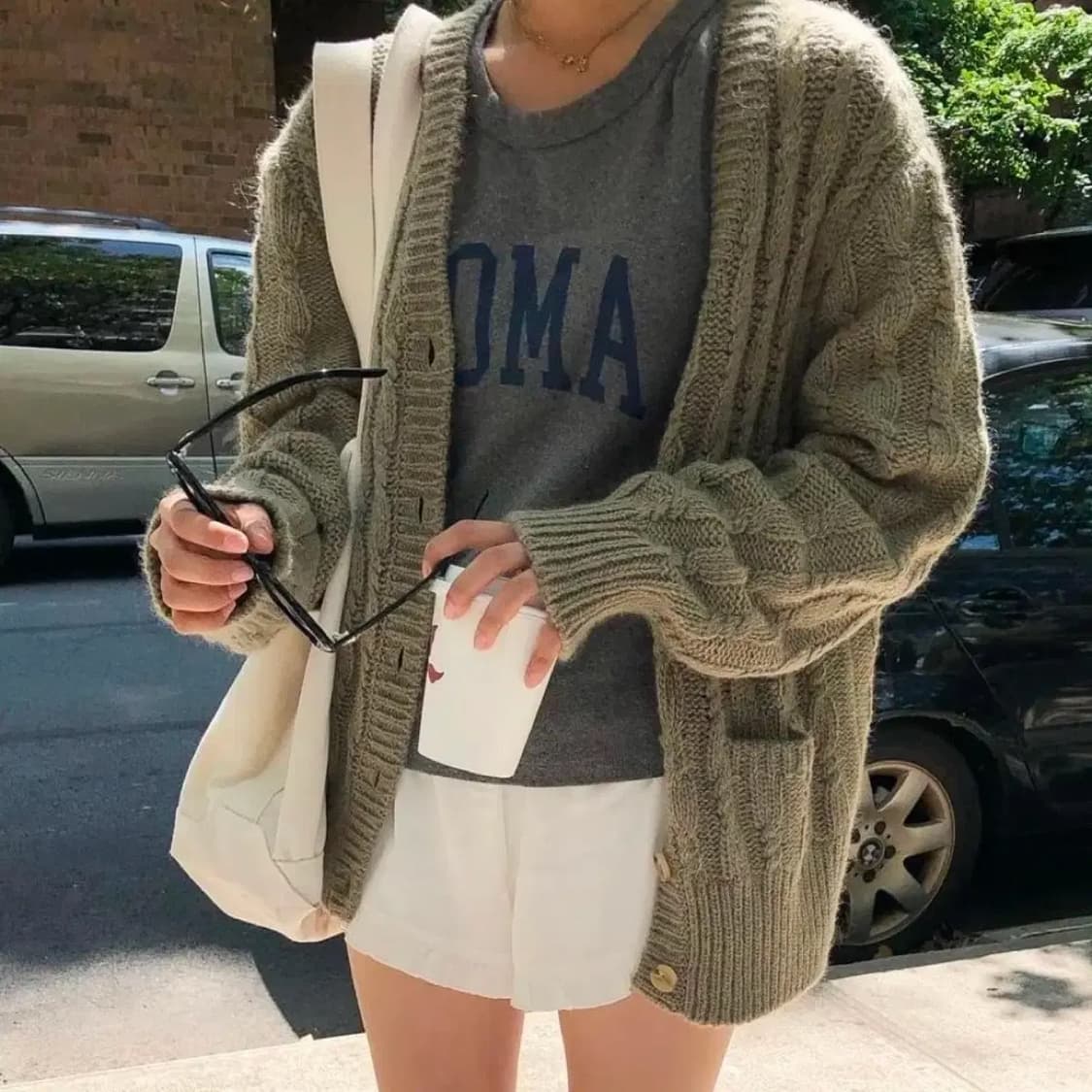 더바넷 그래니 가디건 _ gray (s) 상품이미지1