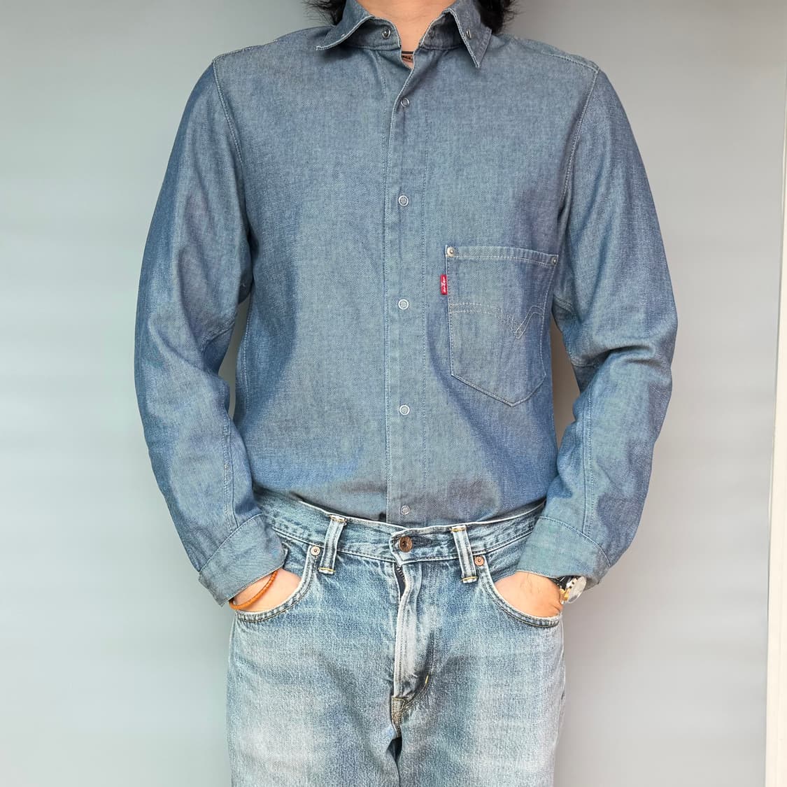 리바이스 엔지니어드 데님 셔츠 코튼100 상품이미지2
