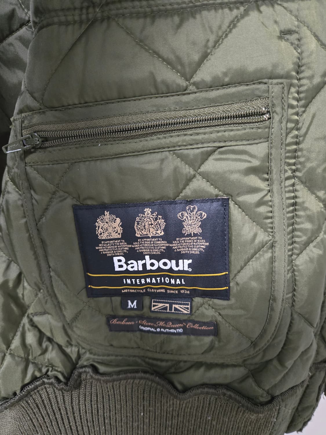 바버 barbour 스티브맥퀸 퀼팅 점퍼 M 상품이미지8