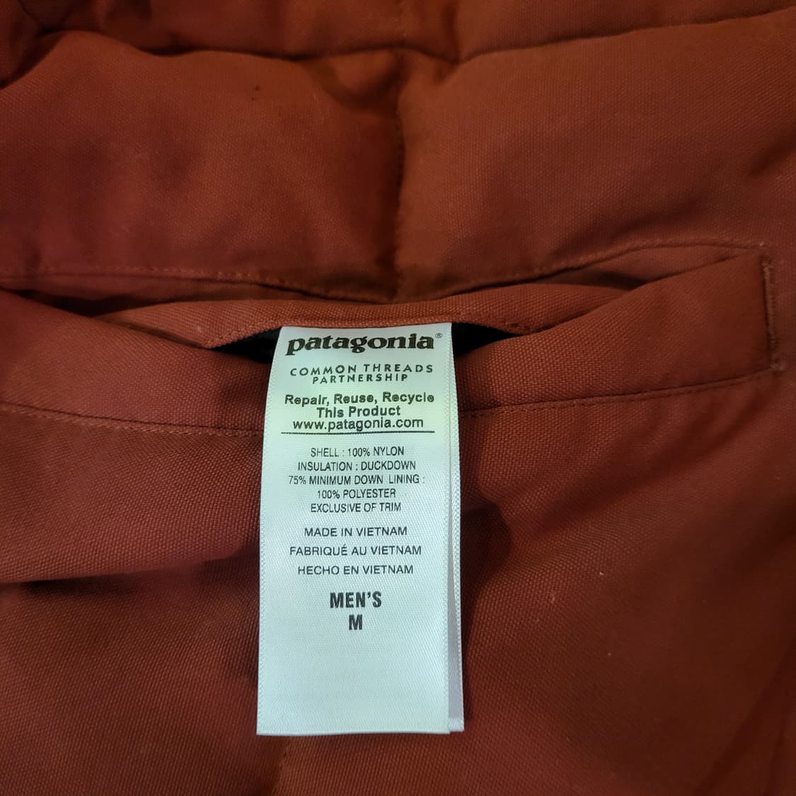 파타고니아 리버시블 패딩 베스트 (M) 상품이미지8