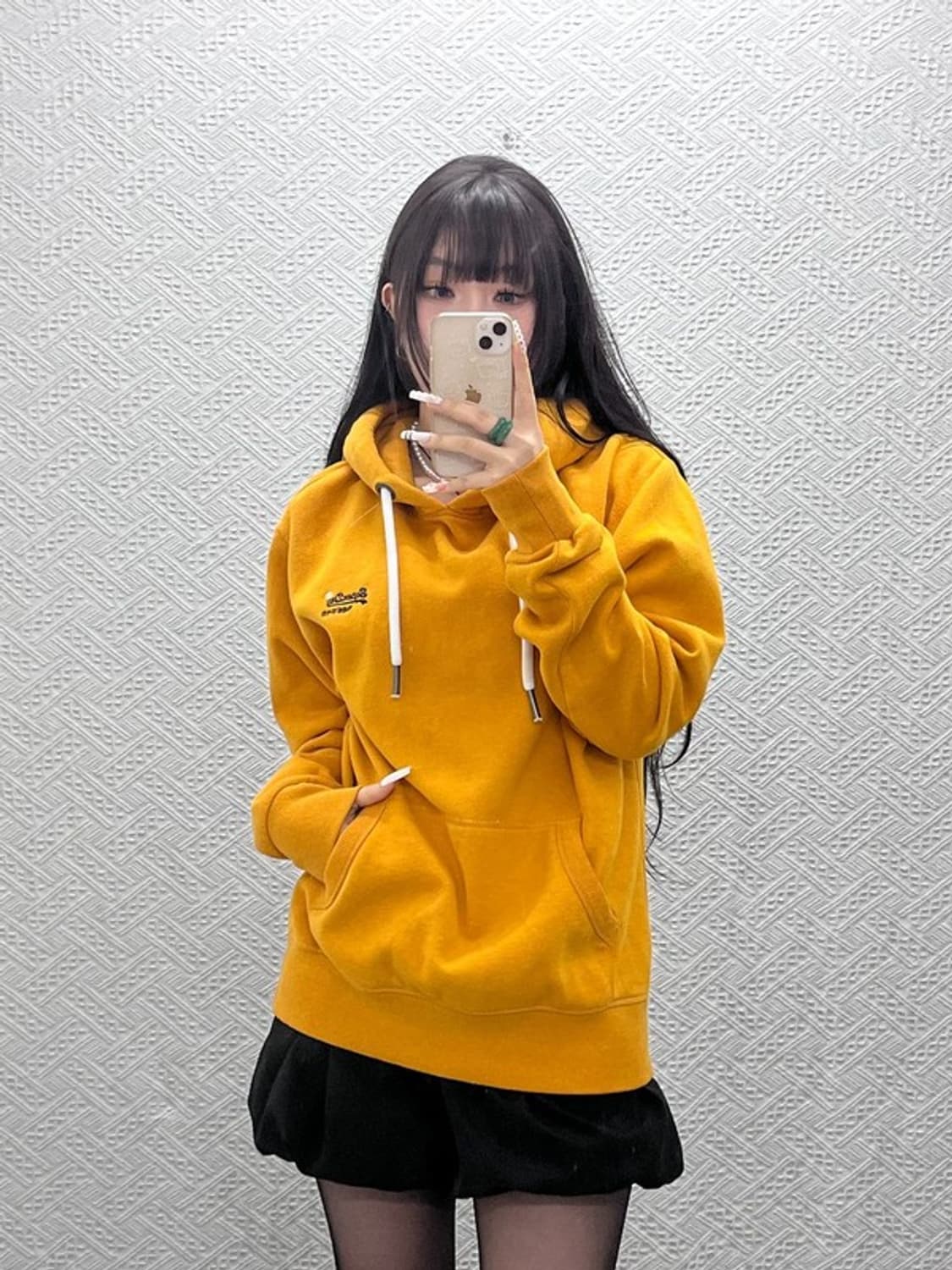 슈퍼드라이 Y2K 레트로 빈티지 머스타드 후드티 L C10742 상품이미지1