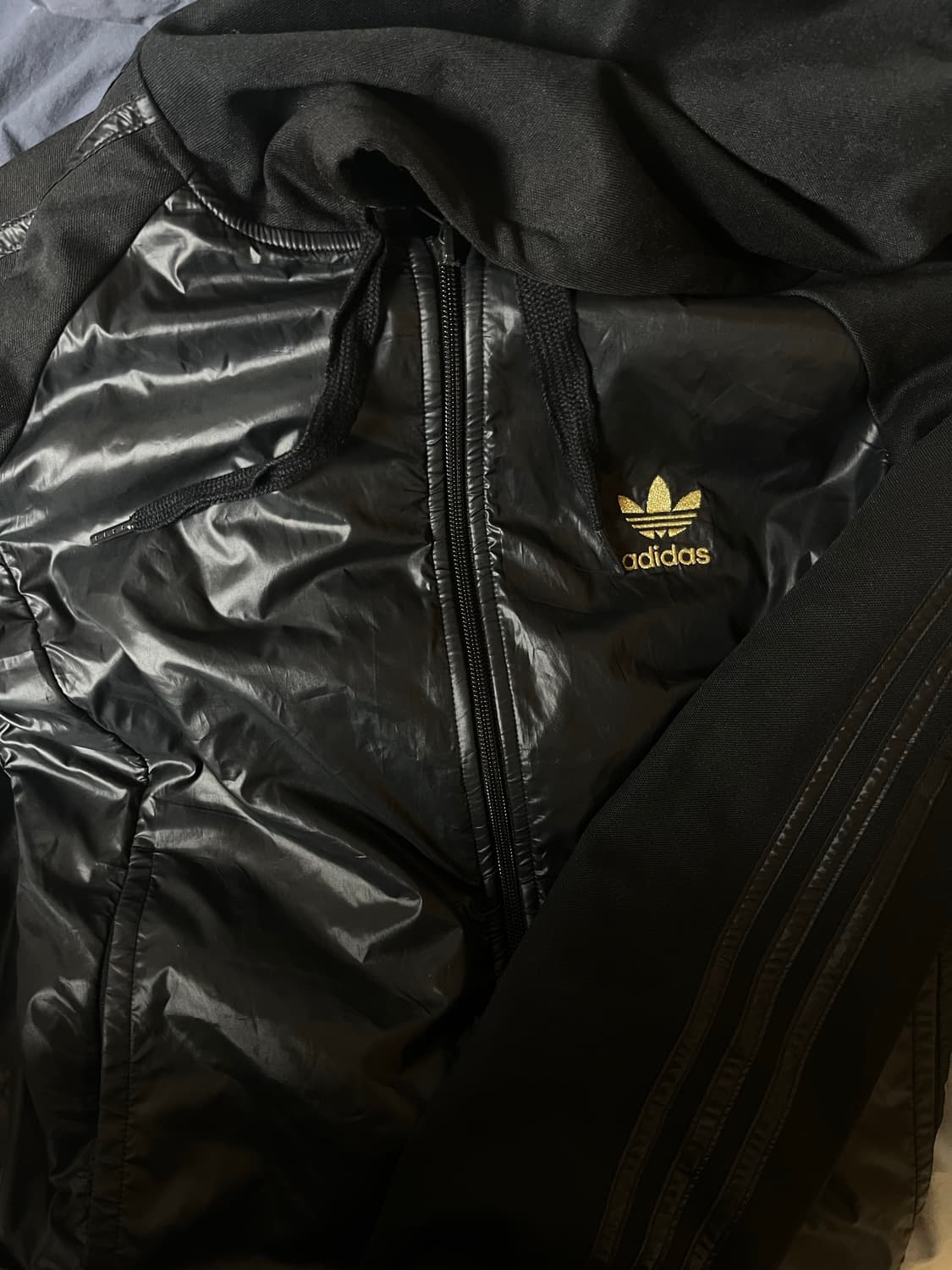 아디다스 블랙 후드 져지 100 상품이미지1