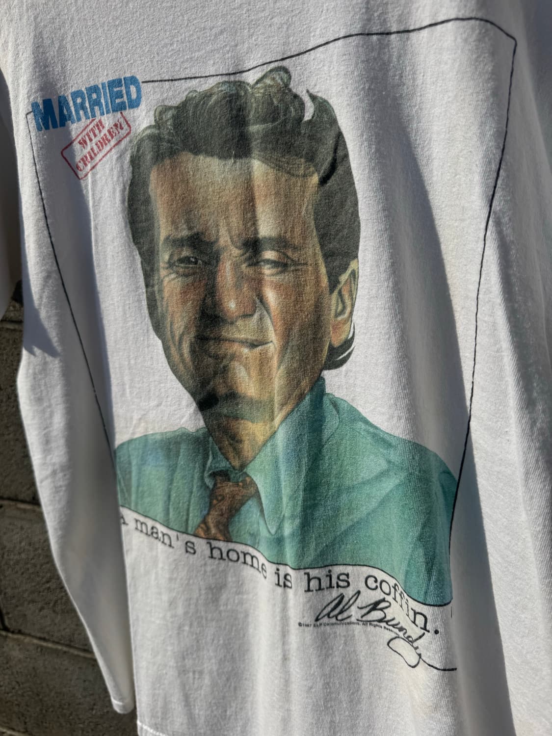 80s tedman 빈티지 알 번디 프린팅 싱글스티치 반팔 티셔츠 상품이미지3