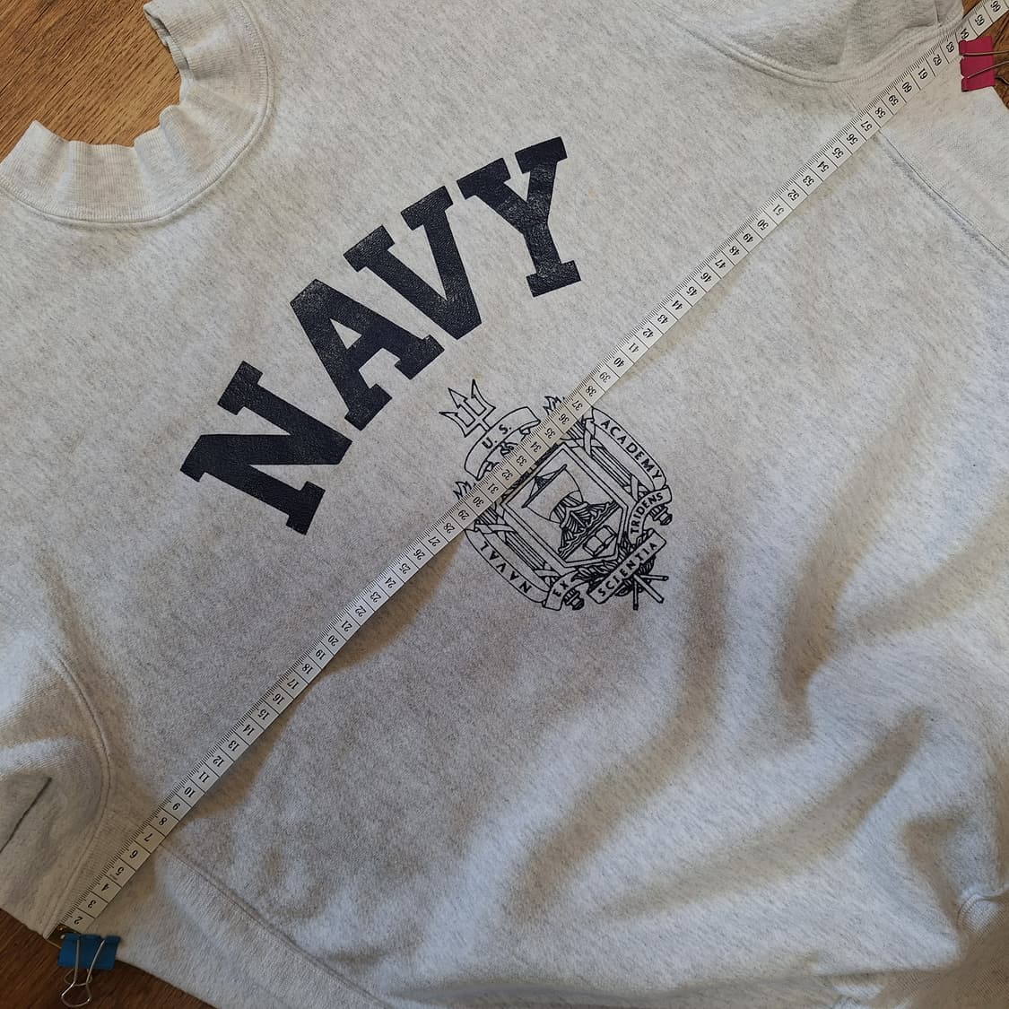 90s 미제 미해군사관학교 navy 리버스위브 스웻셔츠 상품이미지9