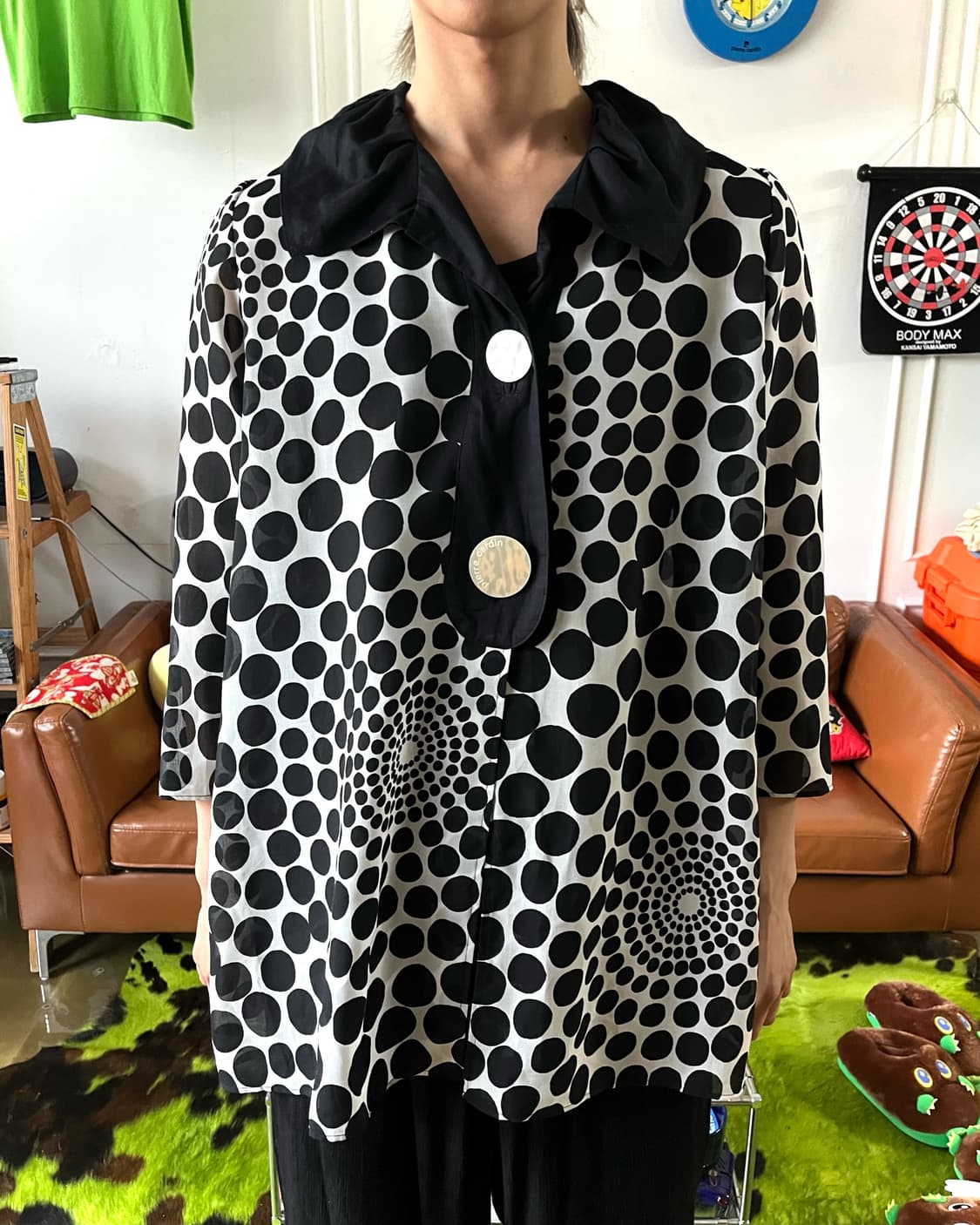 Old Pierre Cardin Psychedelic Dot Top 상품이미지3