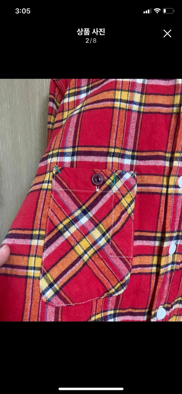 [FOB FACTORY] 코튼 체크 셔츠 L사이즈 JAPAN-MADE 상품이미지2