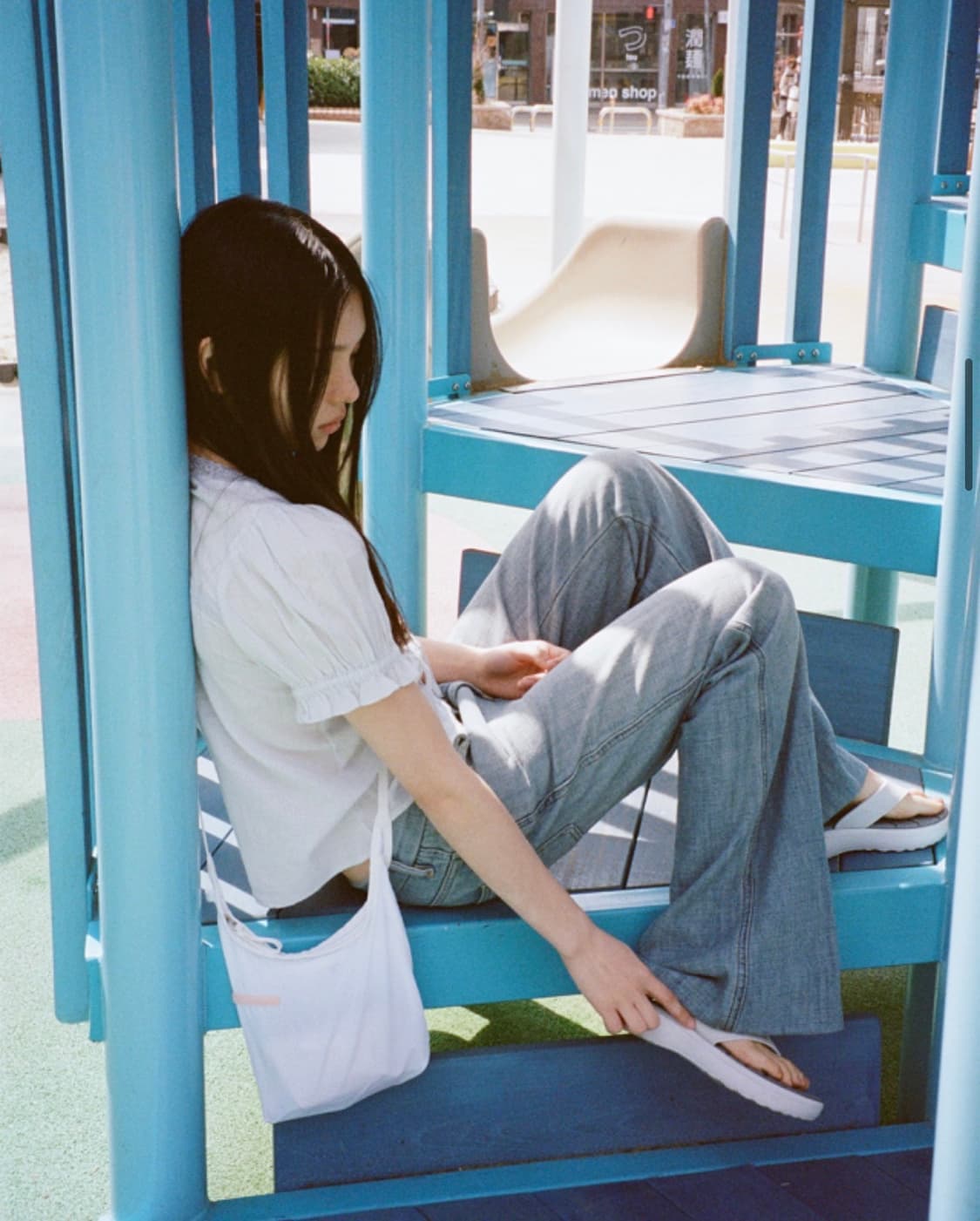 미닛뮤트 스포티 light cross - white 상품이미지2