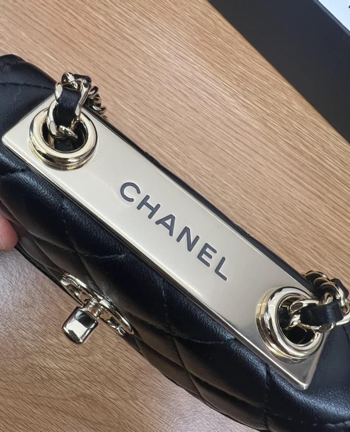 (정품)샤넬 램스킨 미니 체인백 금장 상품이미지5