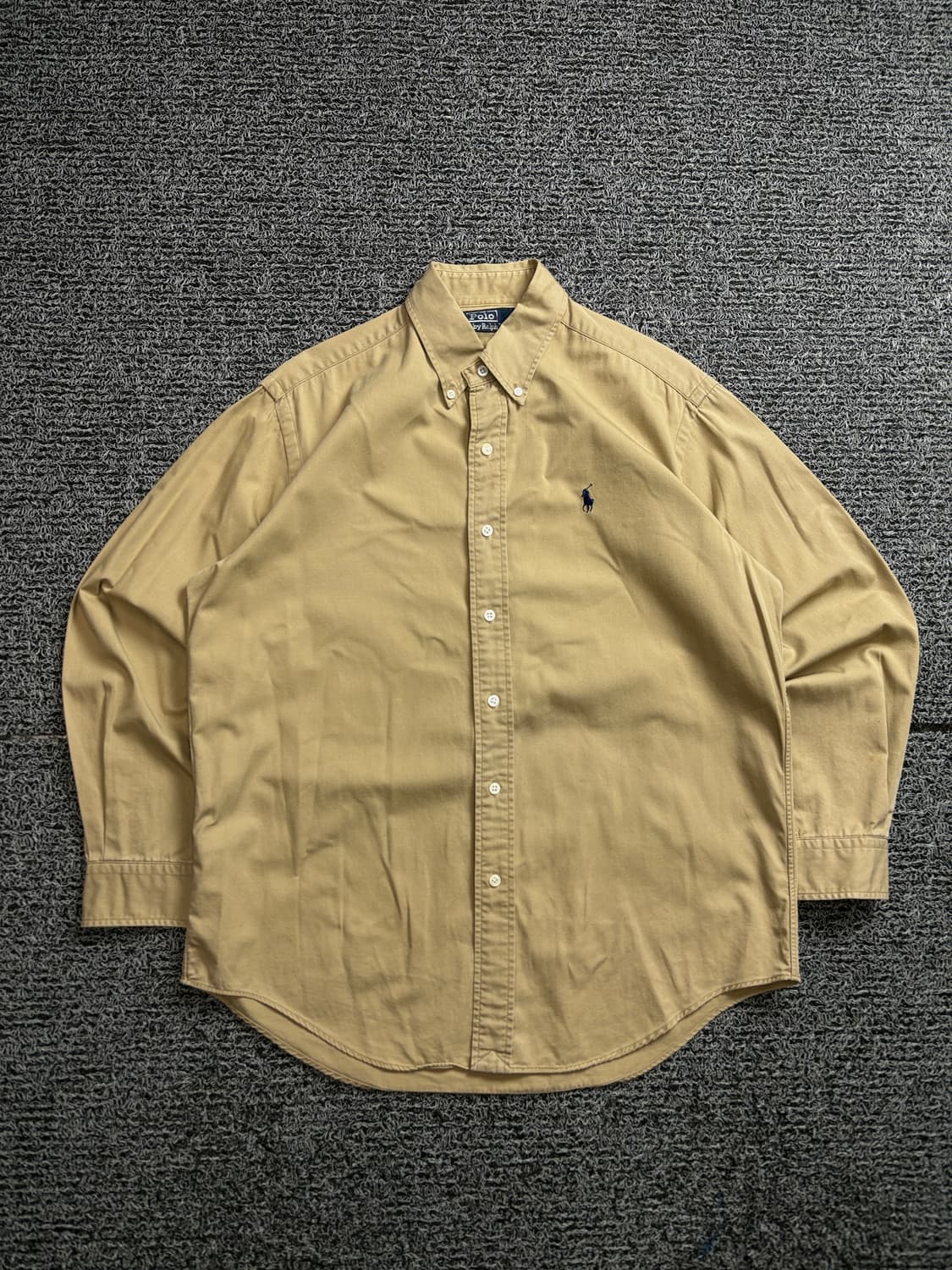 폴로 랄프로렌 포니 로고 박시핏 브라운 미니멀 셔츠 2153 상품이미지2