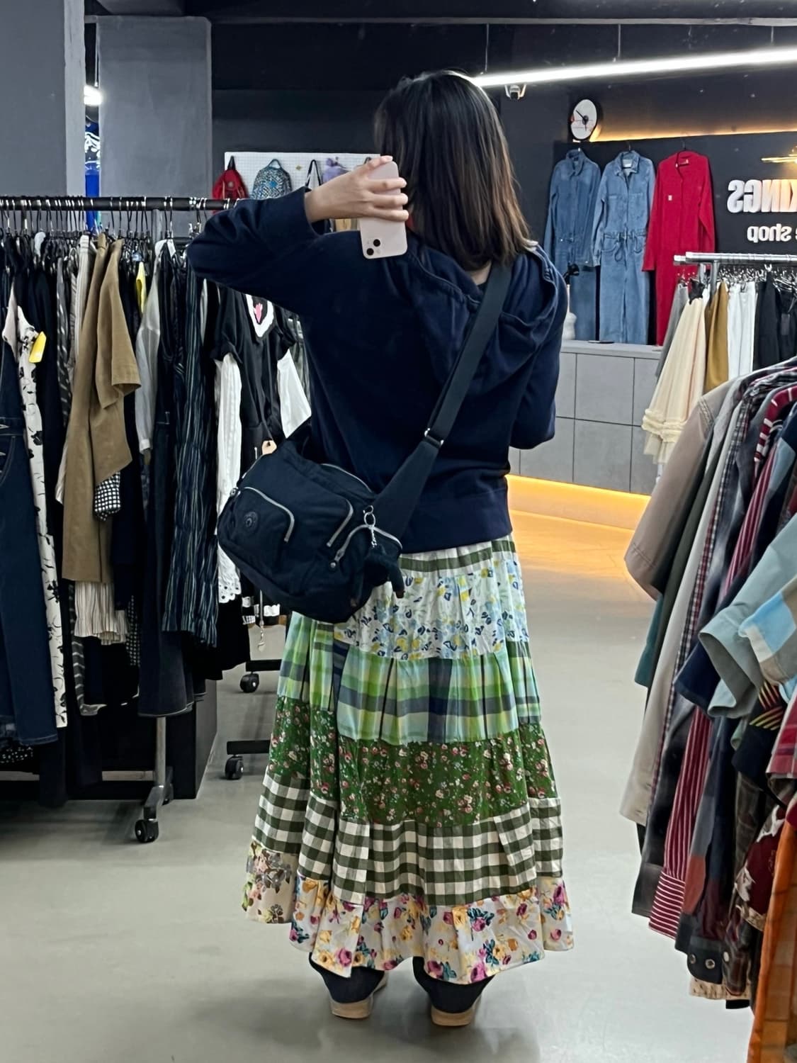 모리 스포티 갭 후드집업 패치 스커트 코디세트 상품이미지2