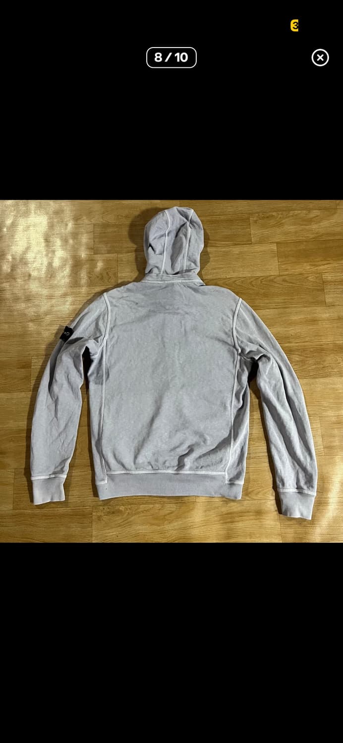 스톤아일랜드 가먼트 후드집업(라이트 라벤더) 상품이미지4