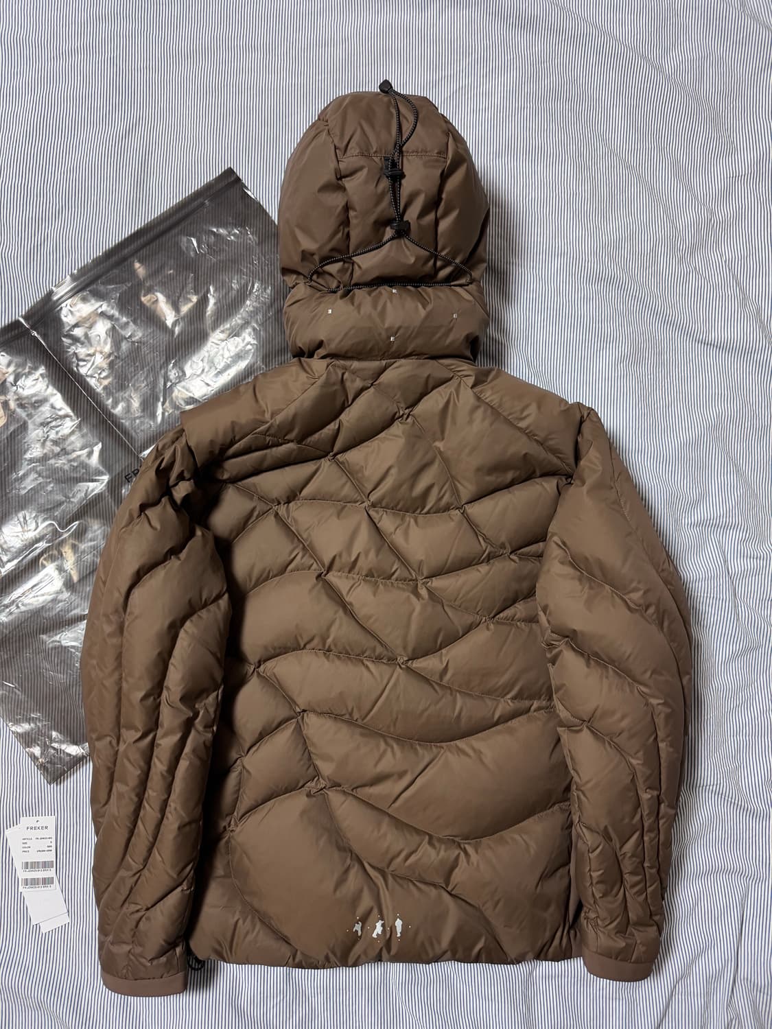 FREKER 프리커 퍼텍스 다운 자켓 패딩 브라운 S 상품이미지2