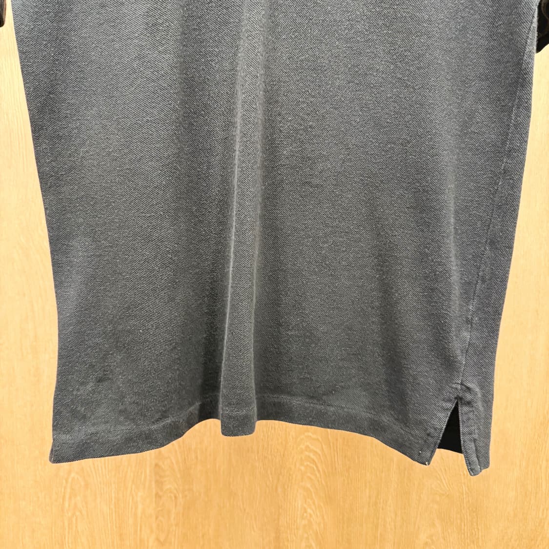 버버리 카라 반팔 피케 티셔츠 자수 로고 디테일 기본핏 블랙 상품이미지5