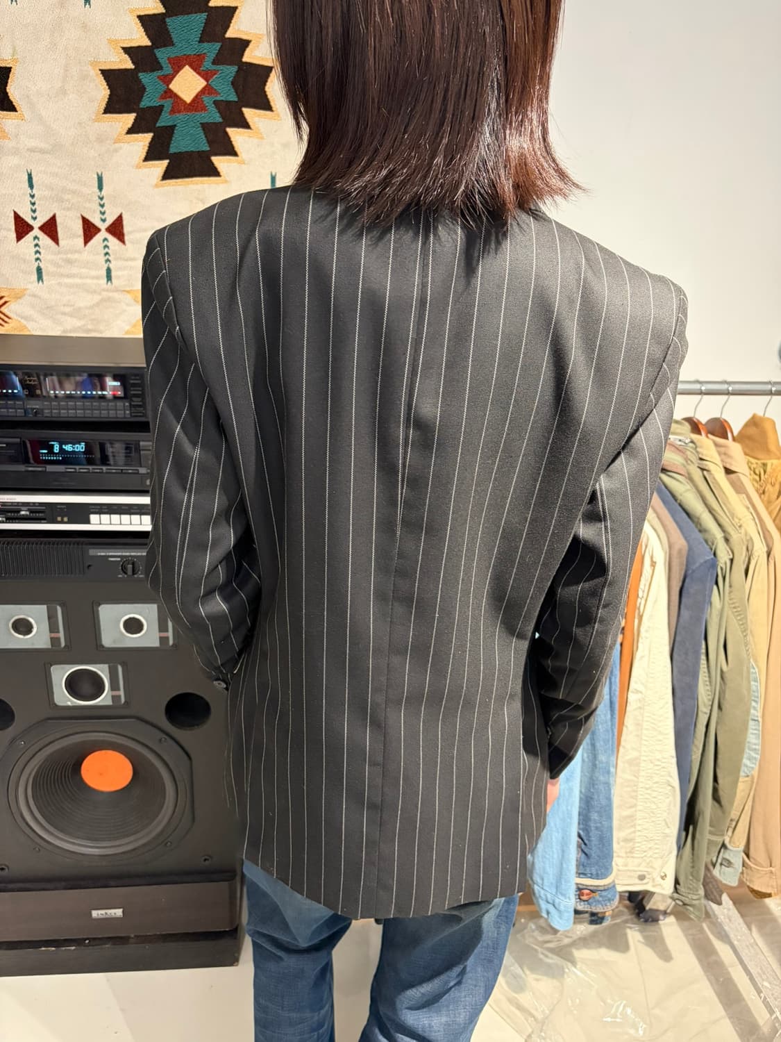 Saint New York 핀스트라이프 블레이저 상품이미지3