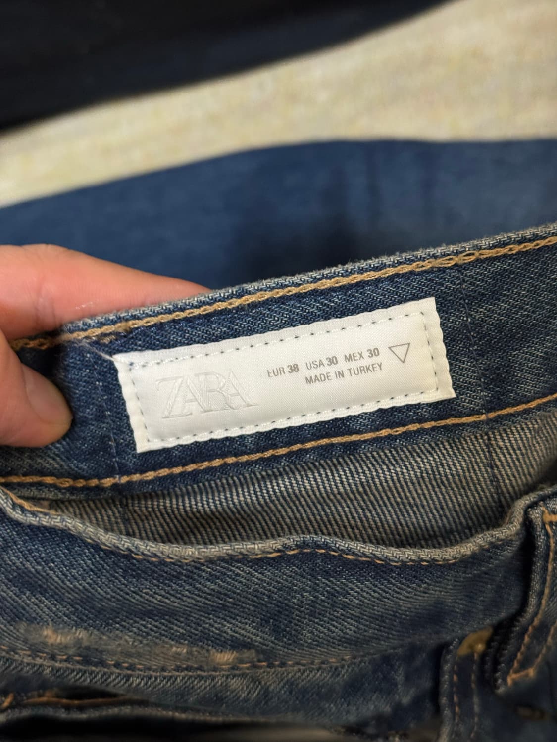 자라 슬림핏 데님 EUR 38 새상품 상품이미지5