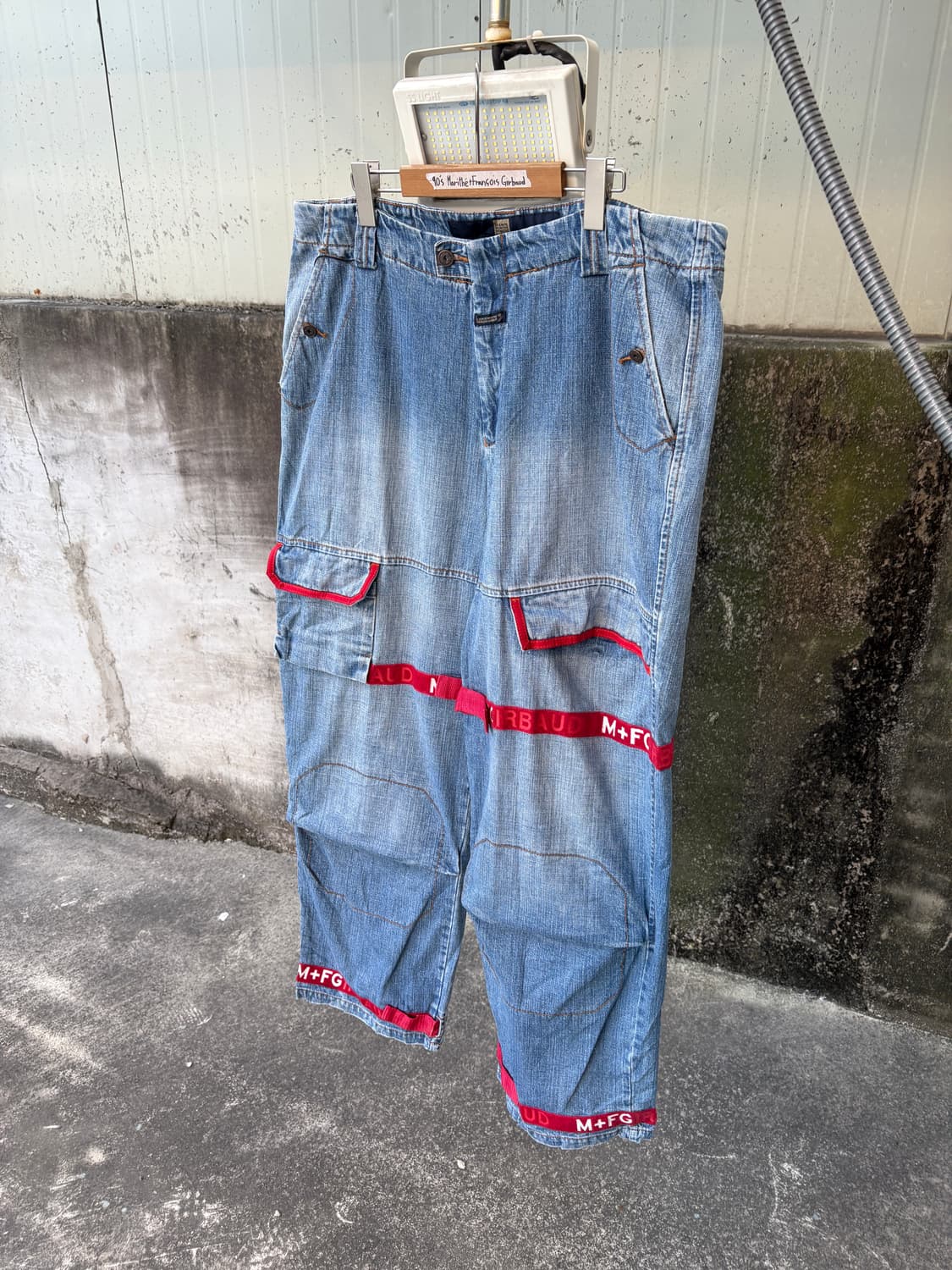 90‘s 마리떼 프랑소와 저버 벨크로 데님 팬츠 상품이미지6