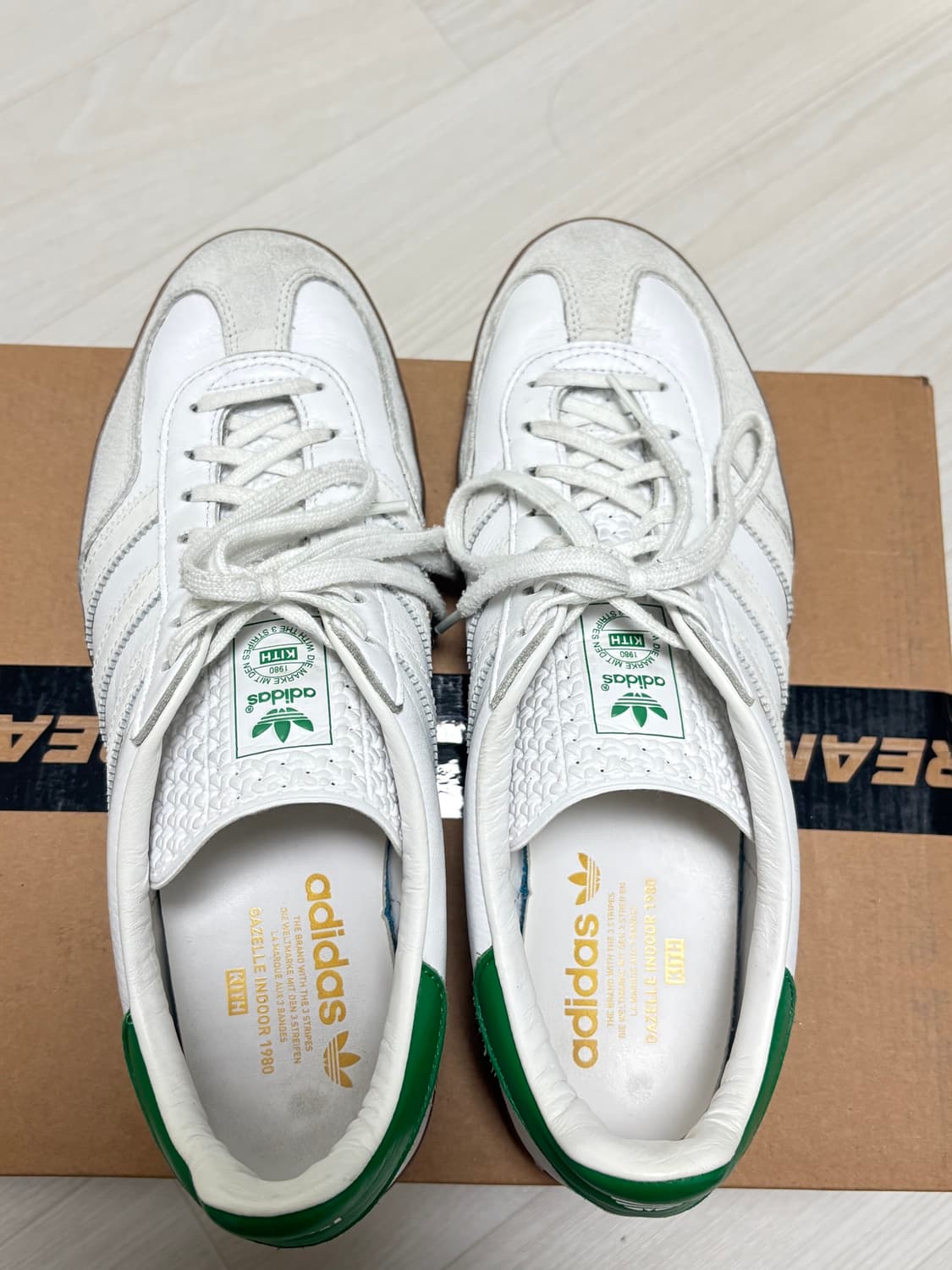 아디다스 X 키스 가젤 화이트그린 285 상품이미지1