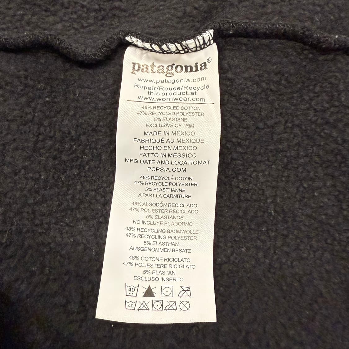[정품/L] 파타고니아 블랙 맨투맨 티셔츠 b16 상품이미지6